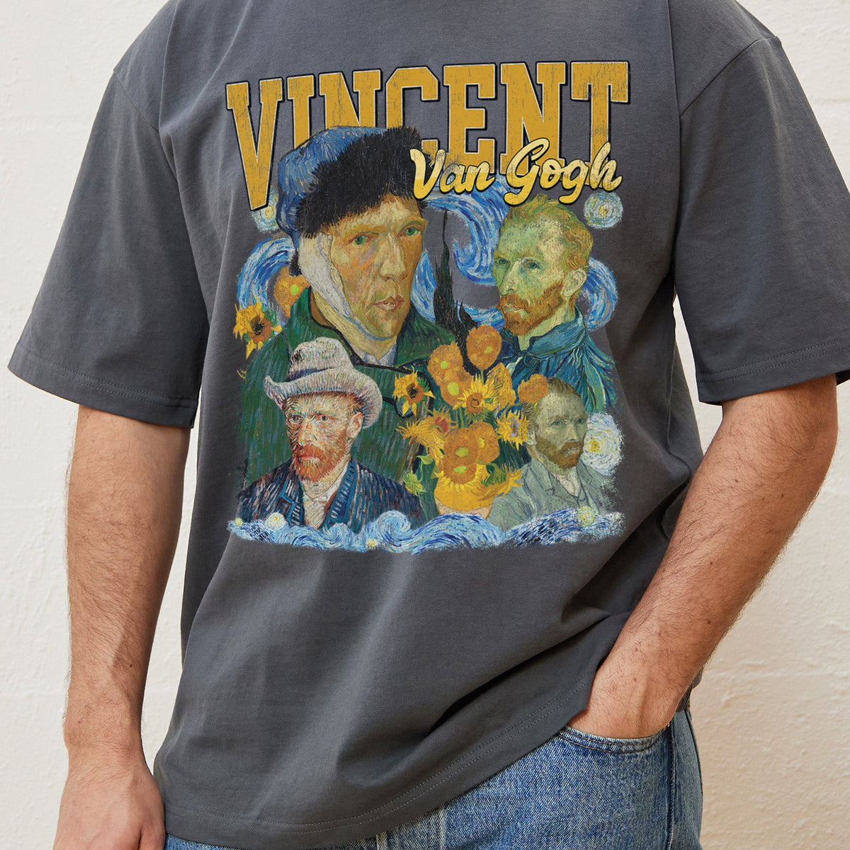 Vincent Van Gogh T-Shirt | Vintage Distressed T-Shirt