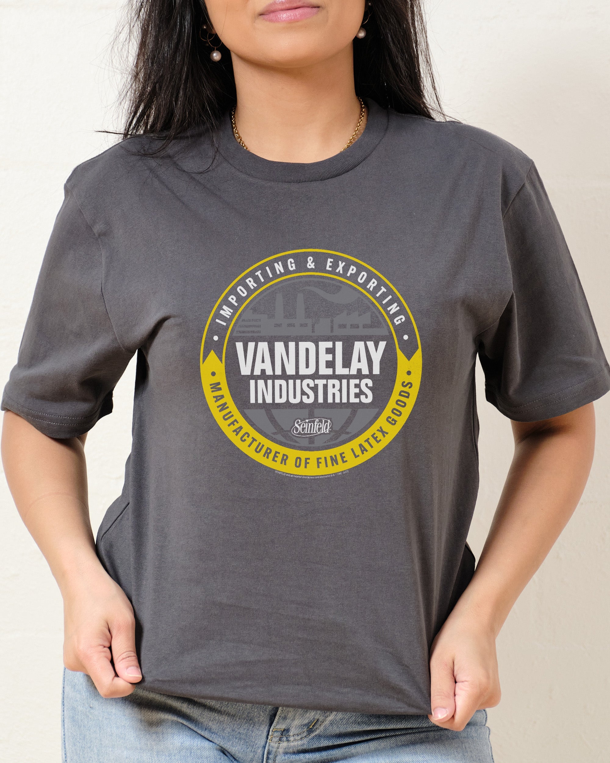 Vandelay Industries Logo T-Shirt Australia Online Charcoal