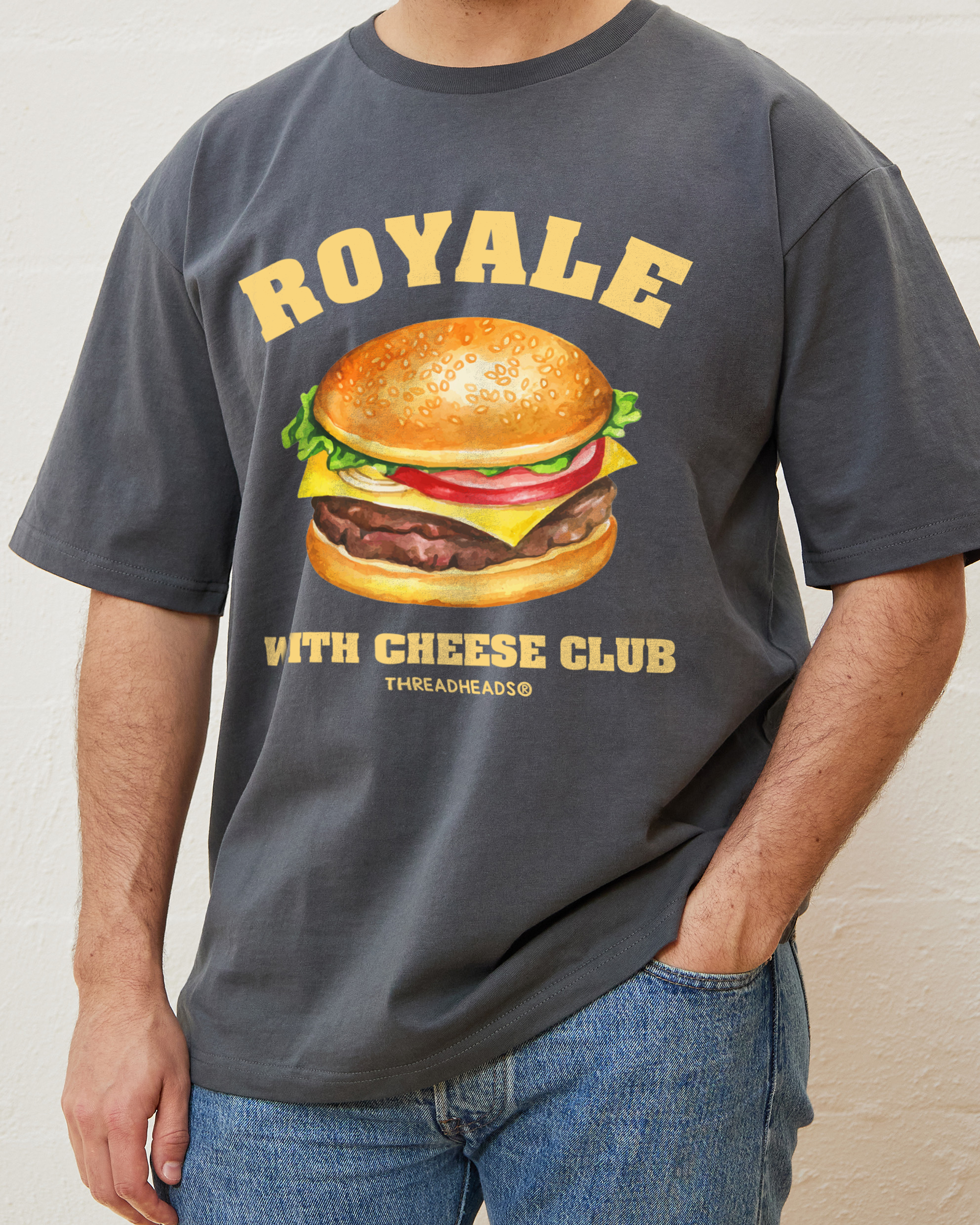 Royale With Cheese T-Shirt Australia Online Coal