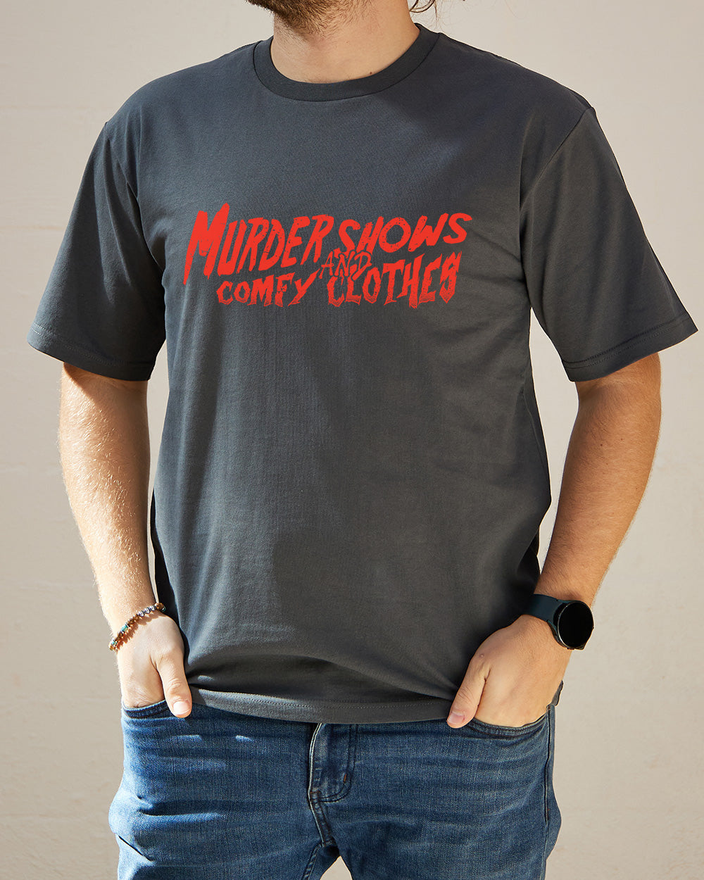 Murder Shows and Comfy Clothes T-Shirt Australia Online Coal