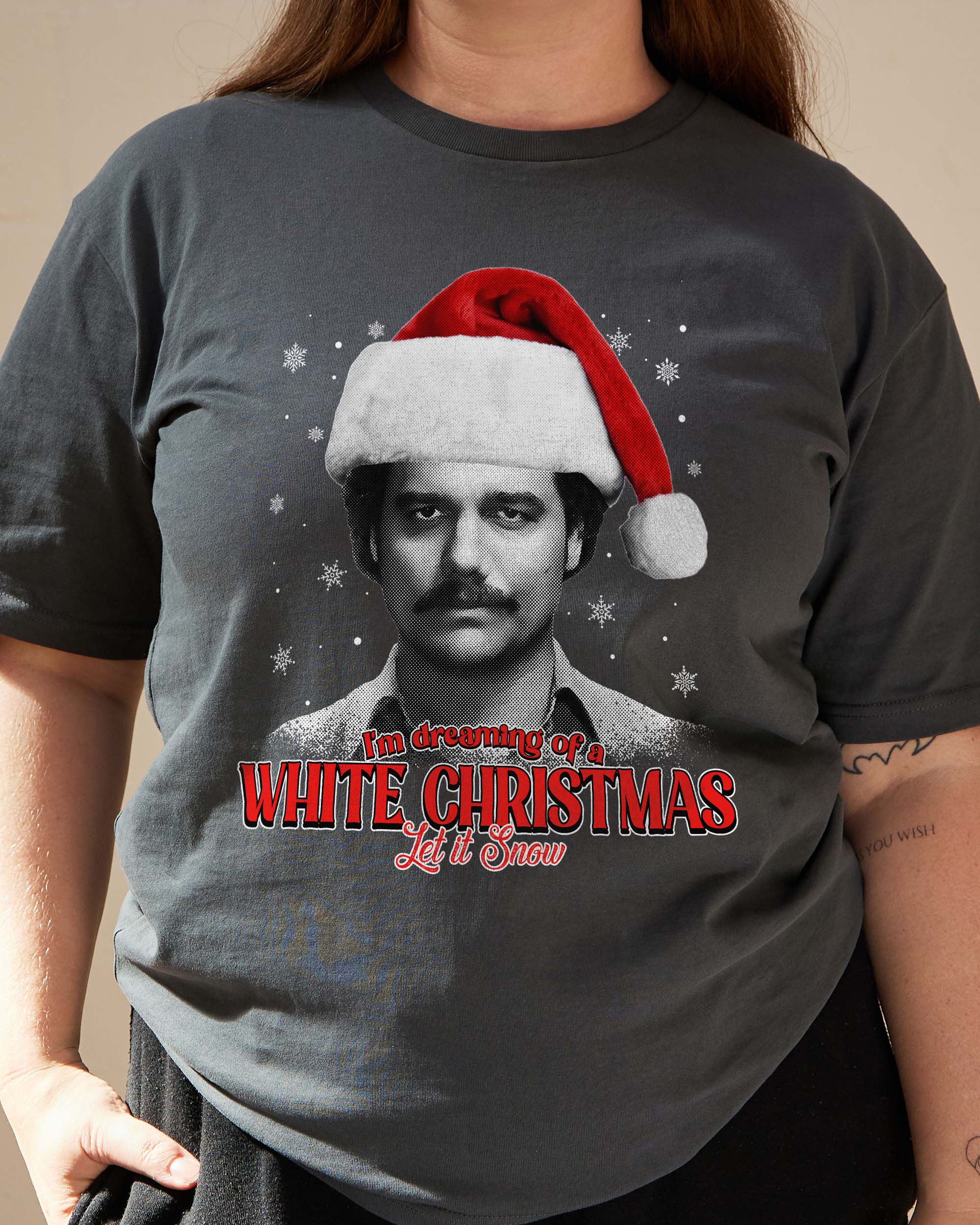 White Christmas T-Shirt Australia Online Coal