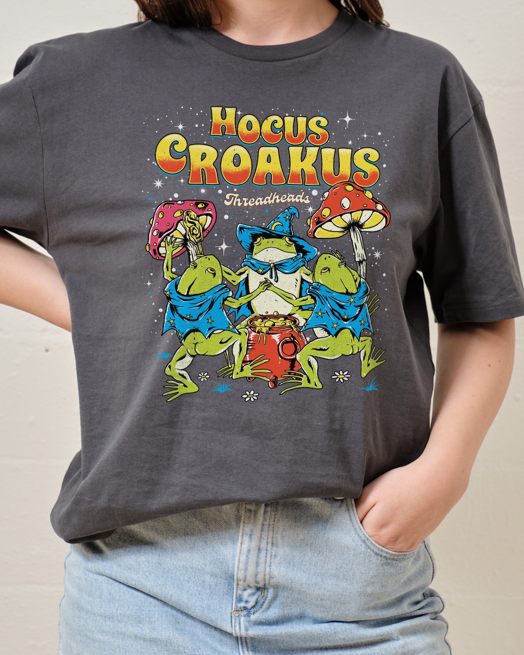 Hocus Croakus T-Shirt Australia Online Coal
