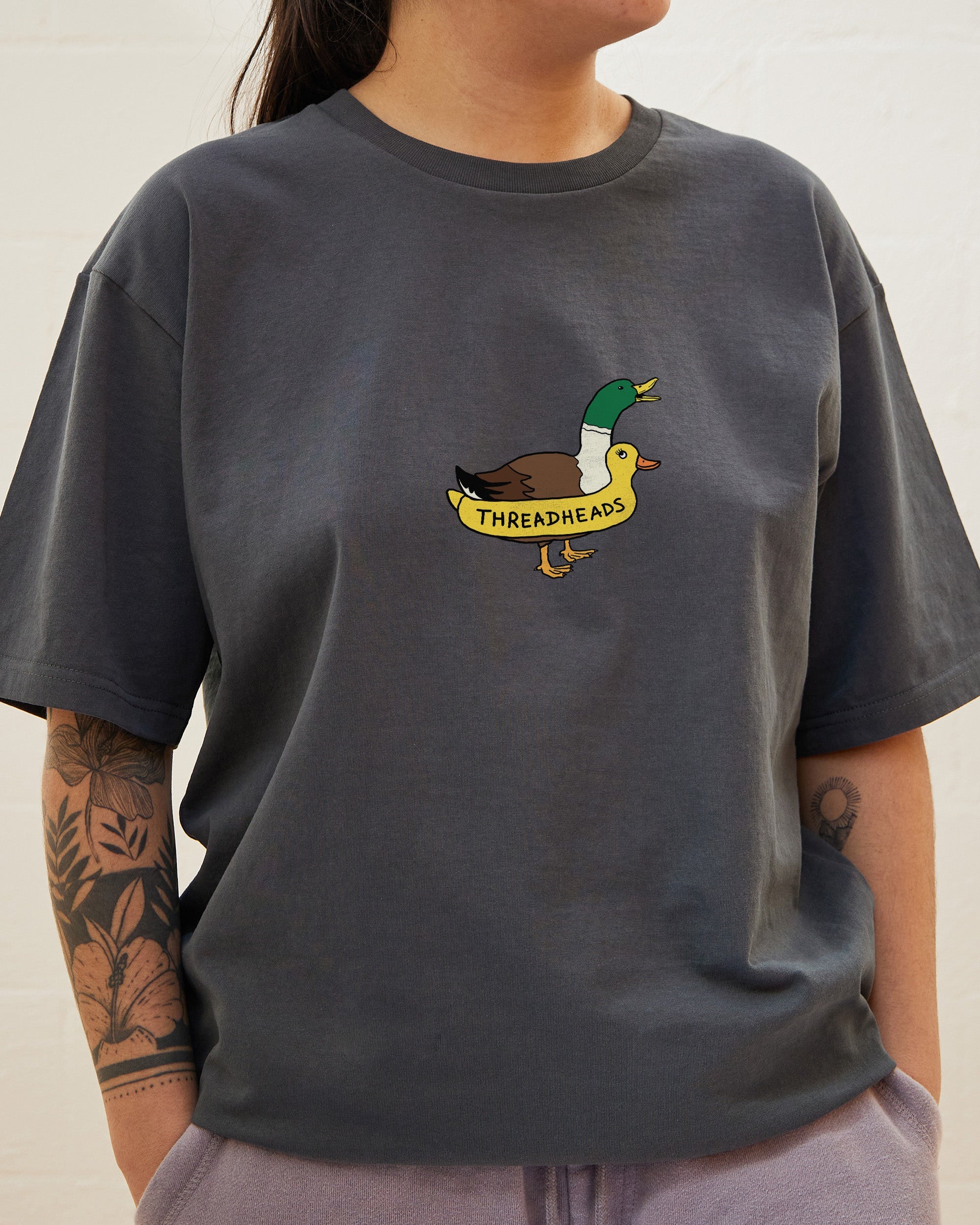 Duck Floatie T-Shirt Australia Online Charcoal