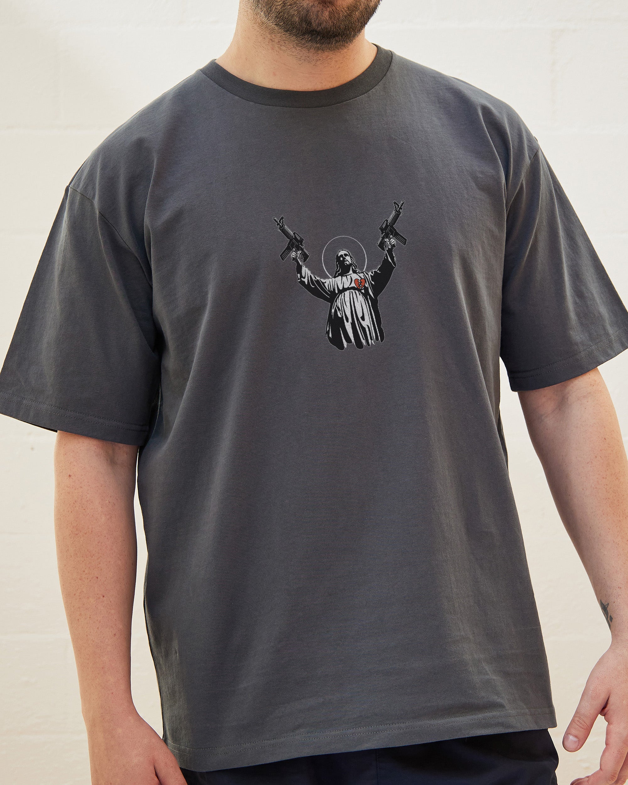 Machine Gun Christ T-Shirt Australia Online 