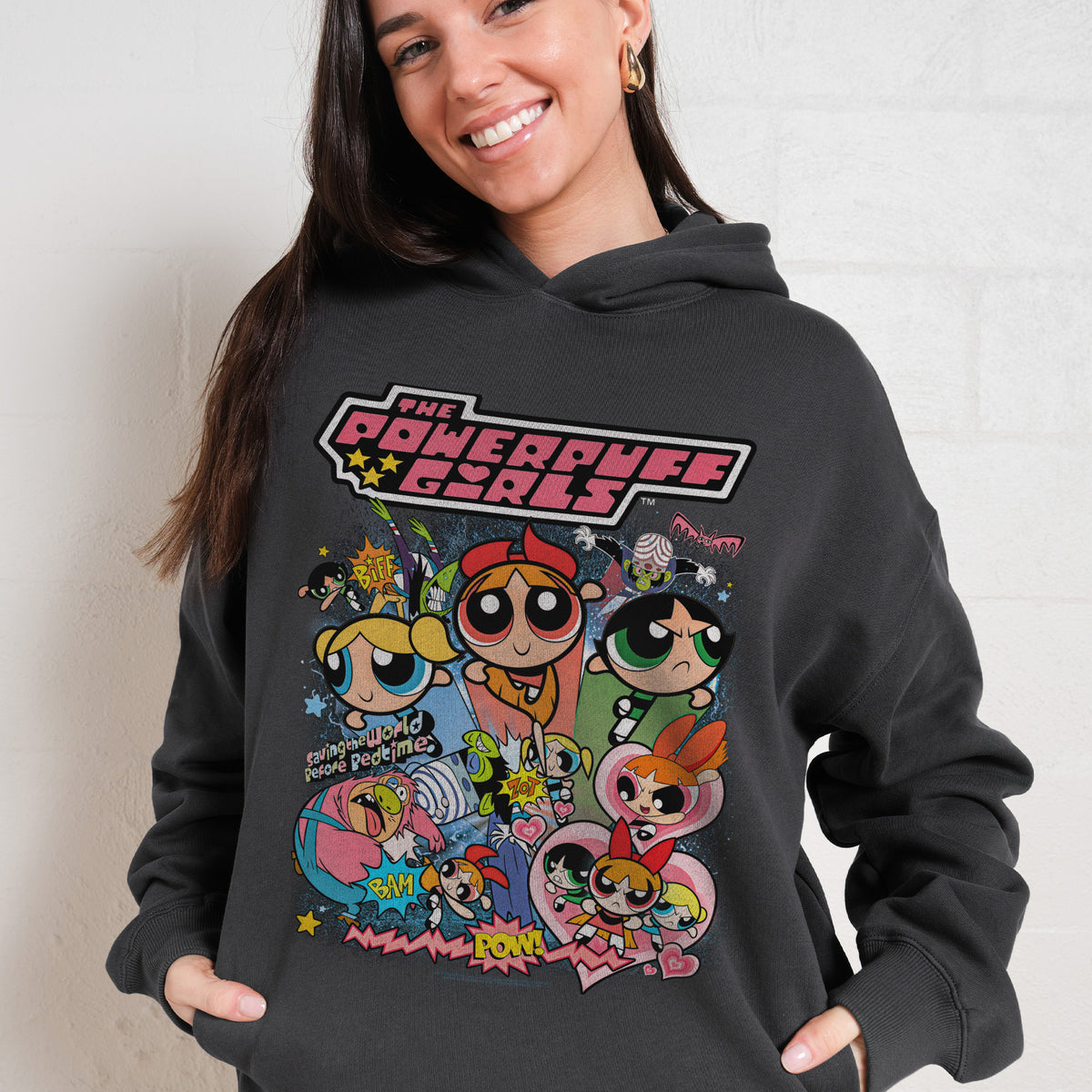 Puff Girls Hoodie Powerpuff Hoodies Powerpuff Girls Vintage Hoodie