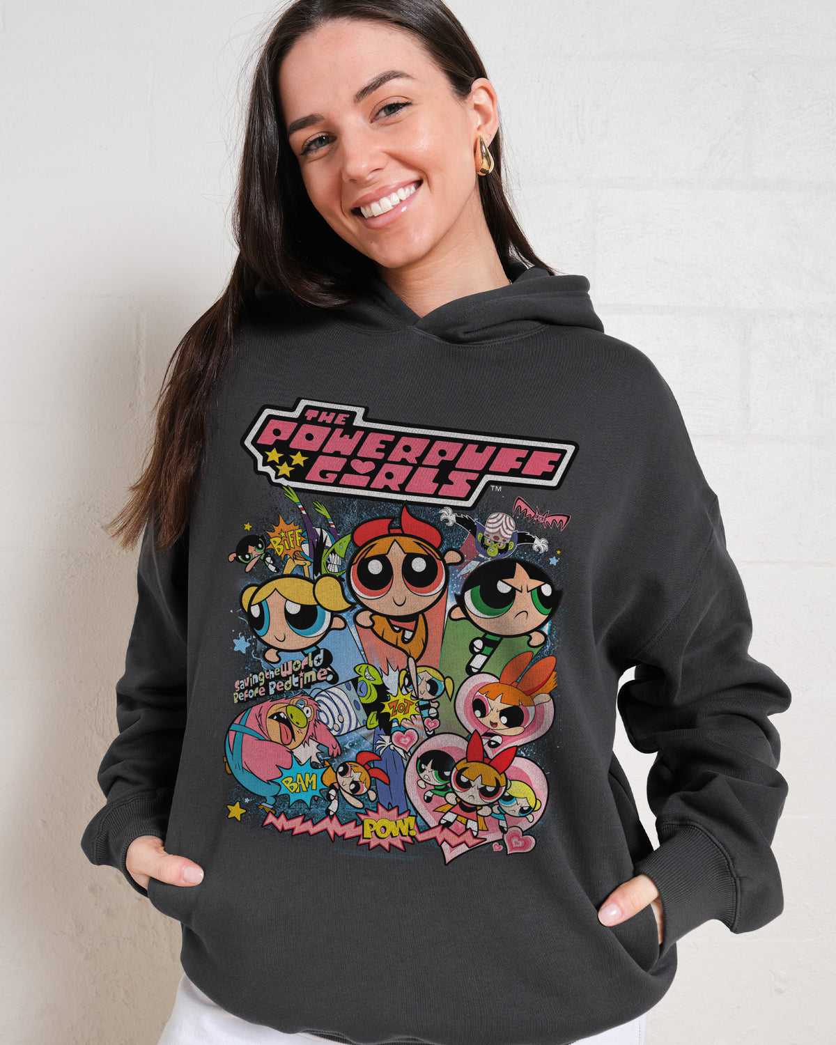 Powerpuff Girls Vintage Hoodie | Official The Powerpuff Girls Merch Europe
