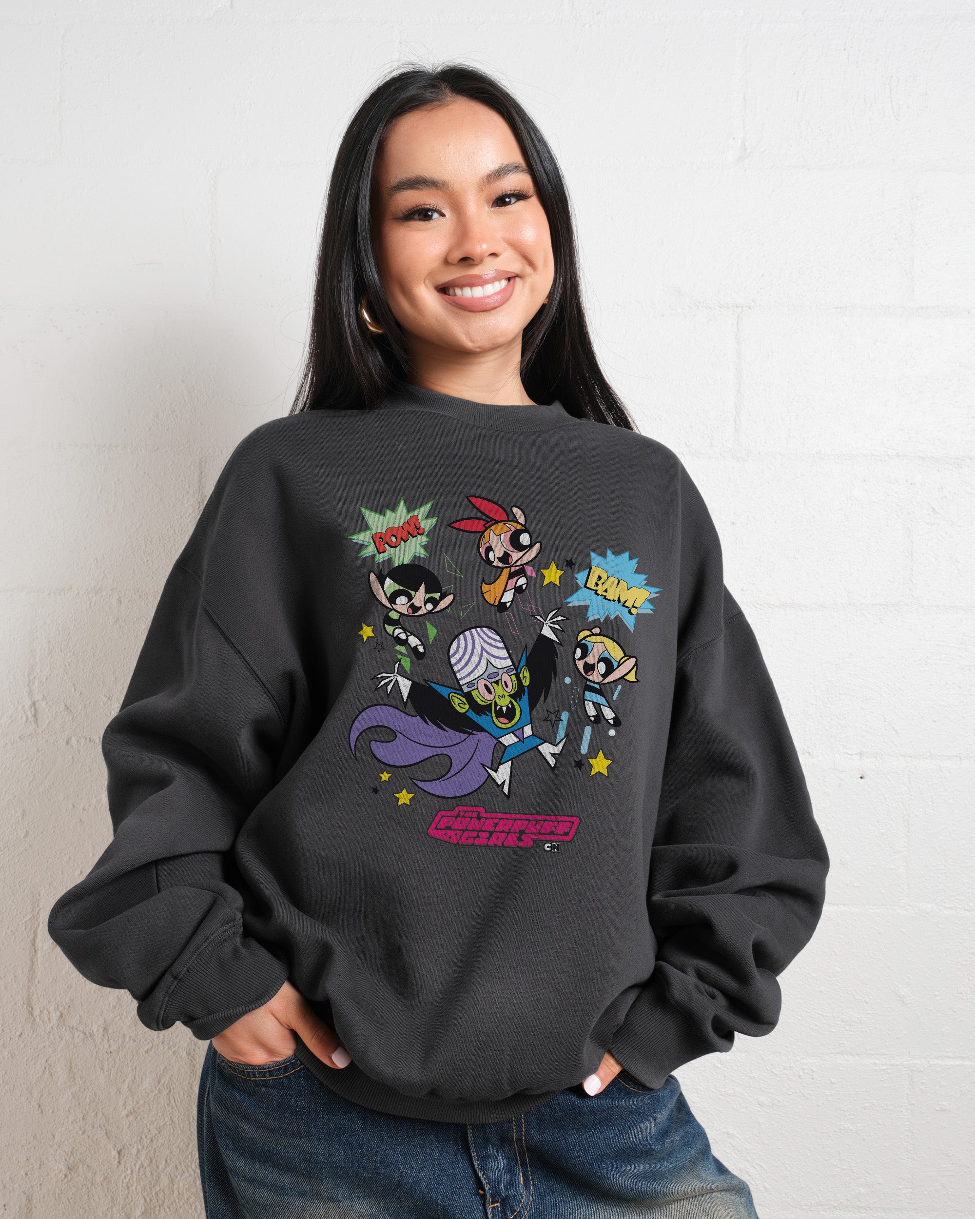 Powerpuff Pow Sweatshirt Official The Powerpuff Girls Merch UK