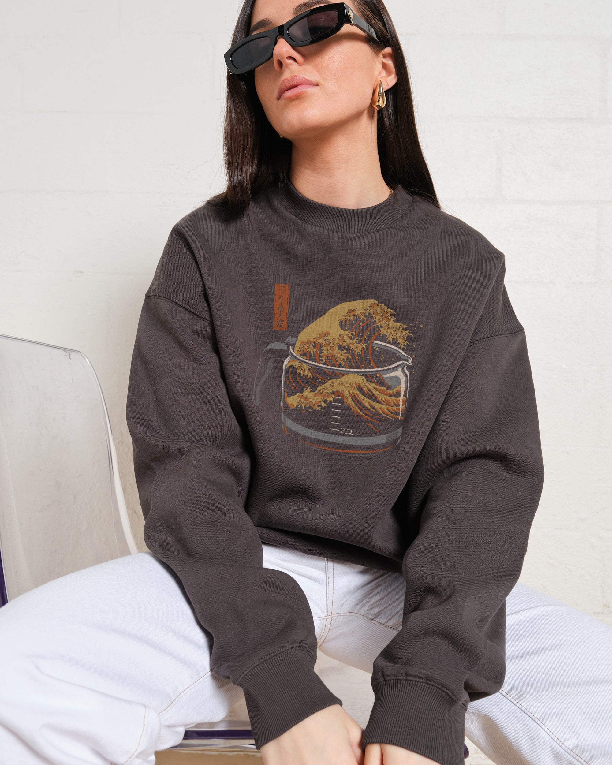 The Great Wave of Coffee Sweatshirt Australia Online