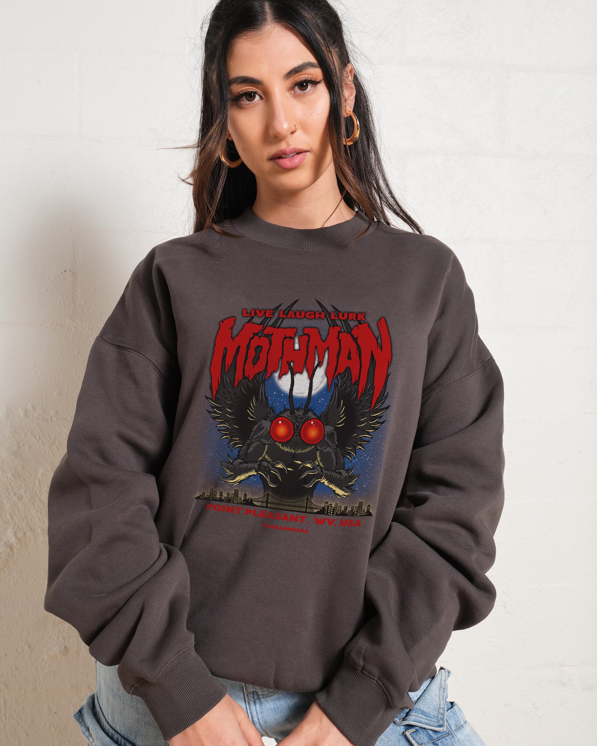 Mothman - Live Laugh Lurk Sweatshirt Australia Online