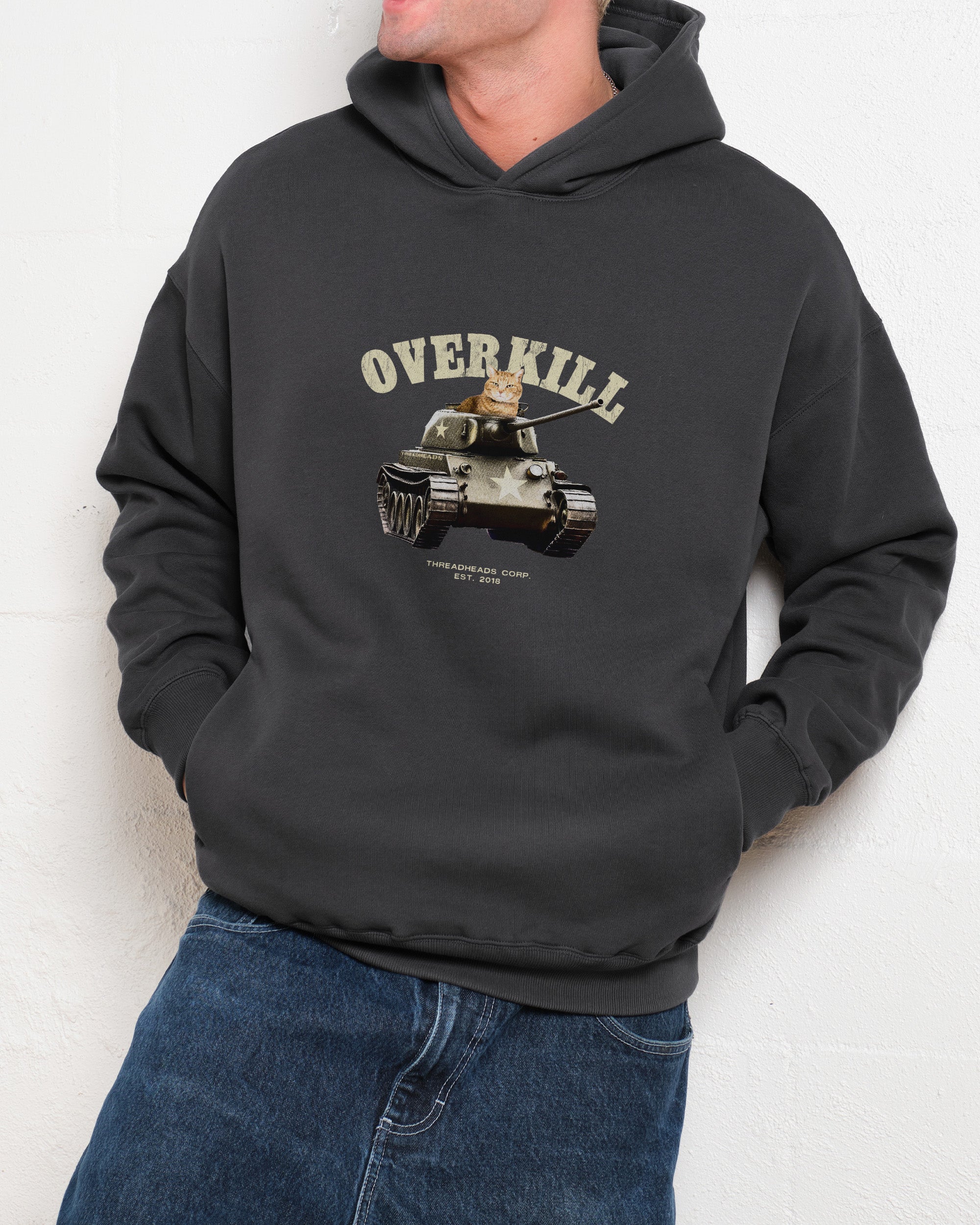 Overkill Hoodie Australia Online Charcoal