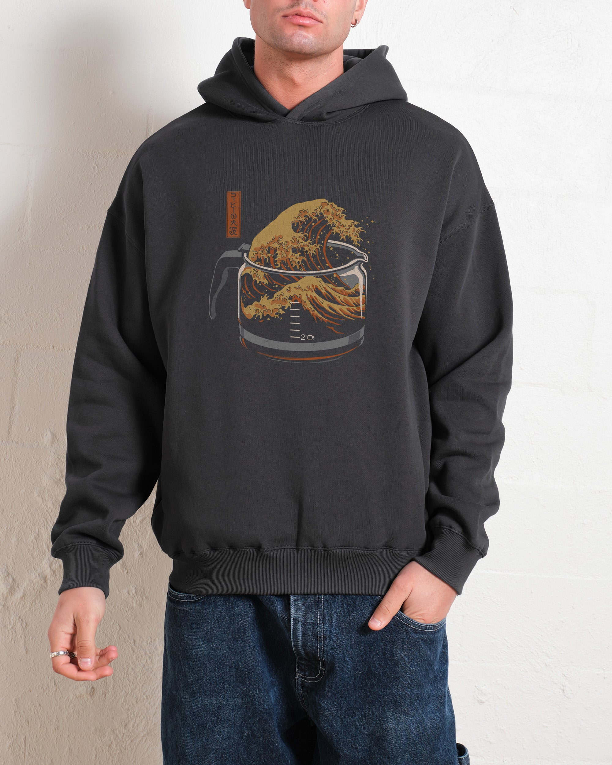 The Great Wave of Coffee Hoodie