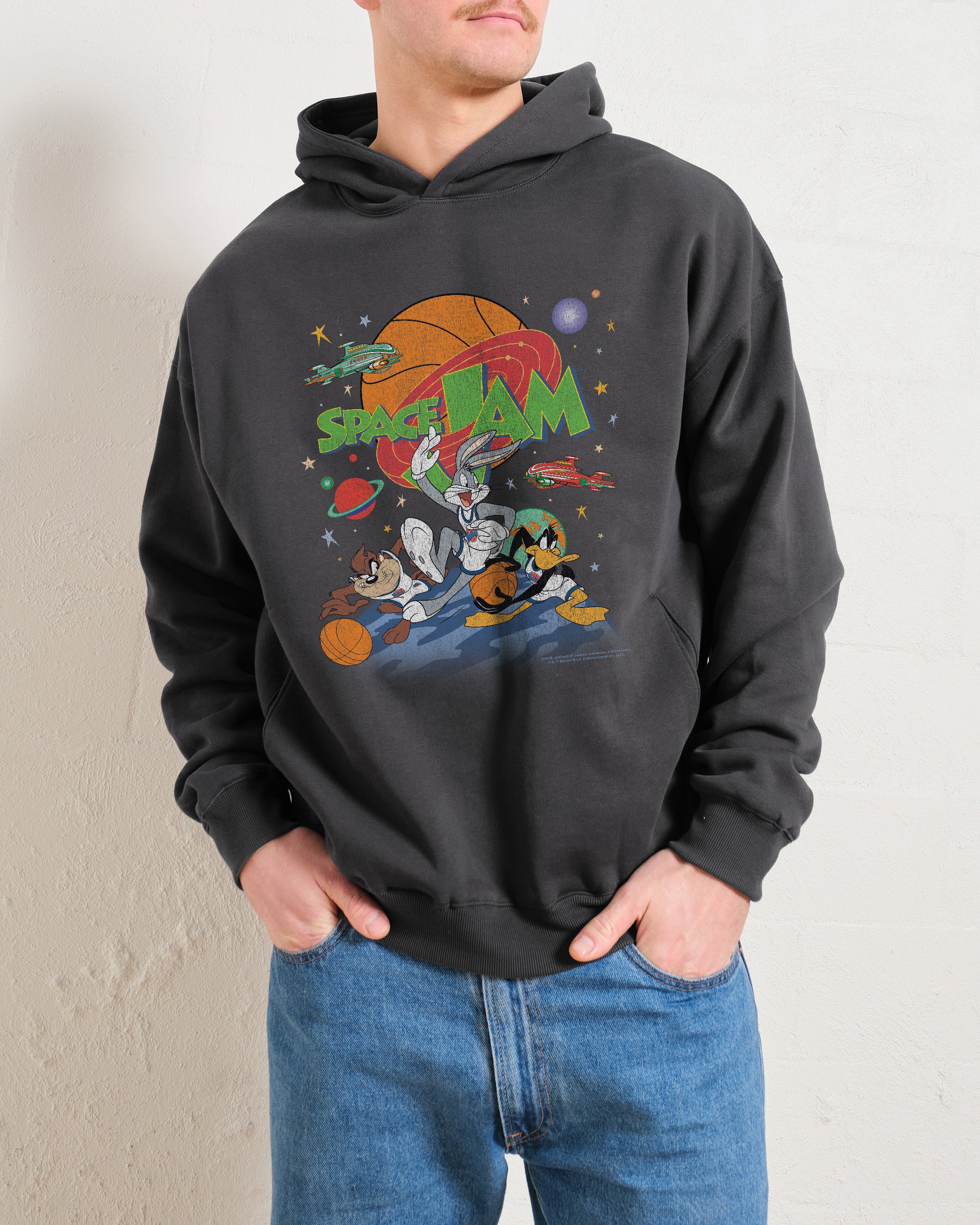 Space jam hoodie grey online