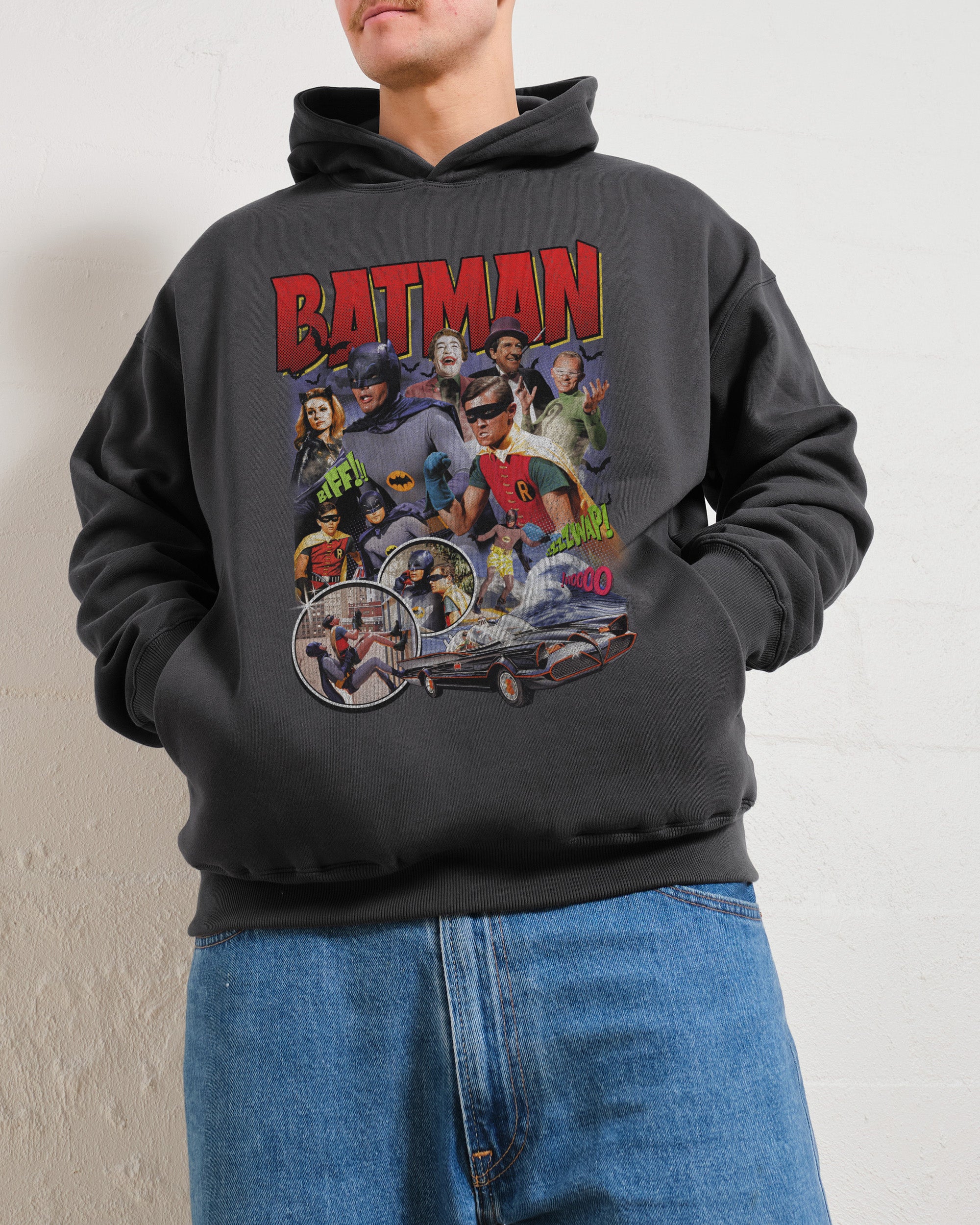 Batman Vintage Hoodie Official DC Merch