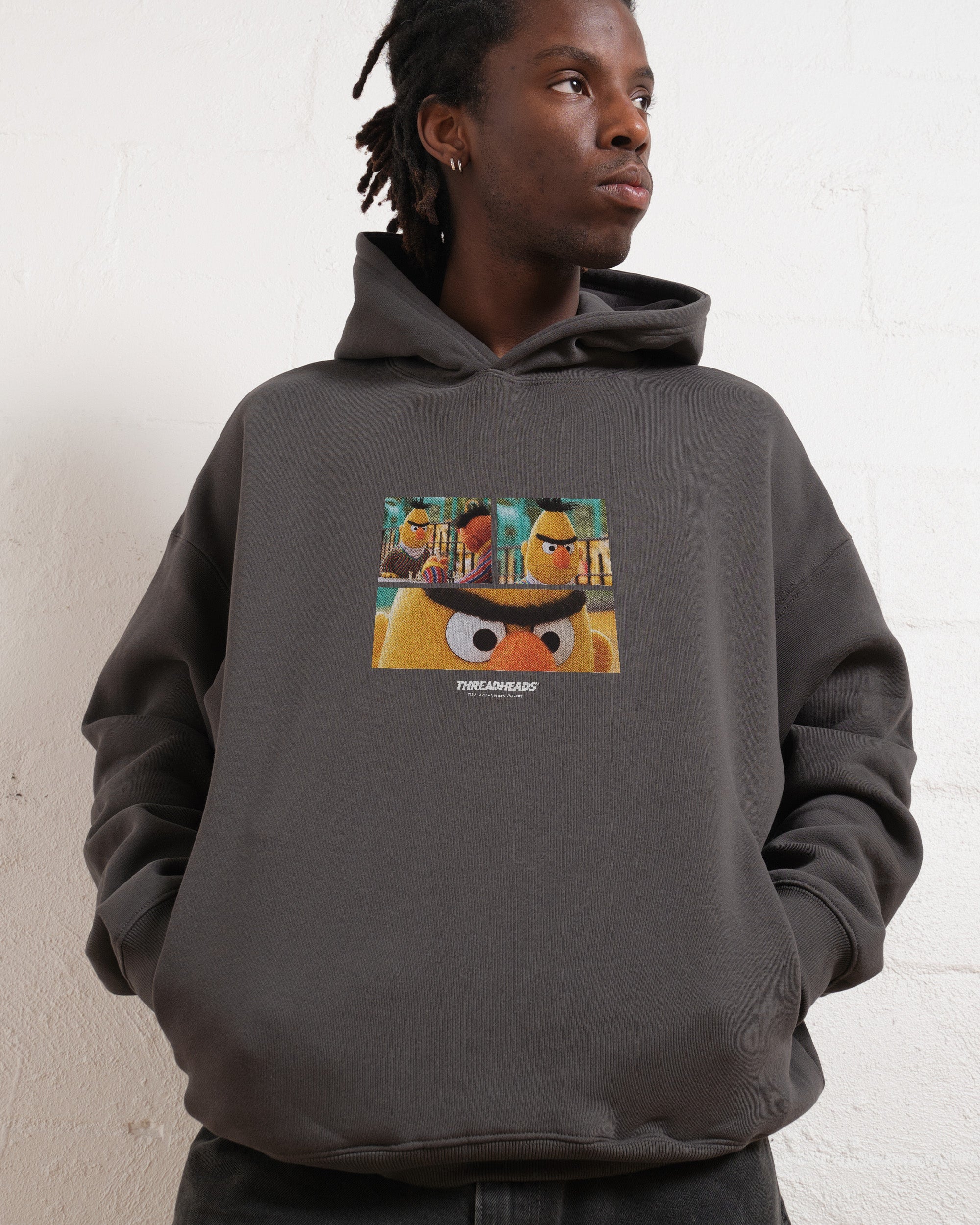 Angry Bert Hoodie Australia Online Charcoal