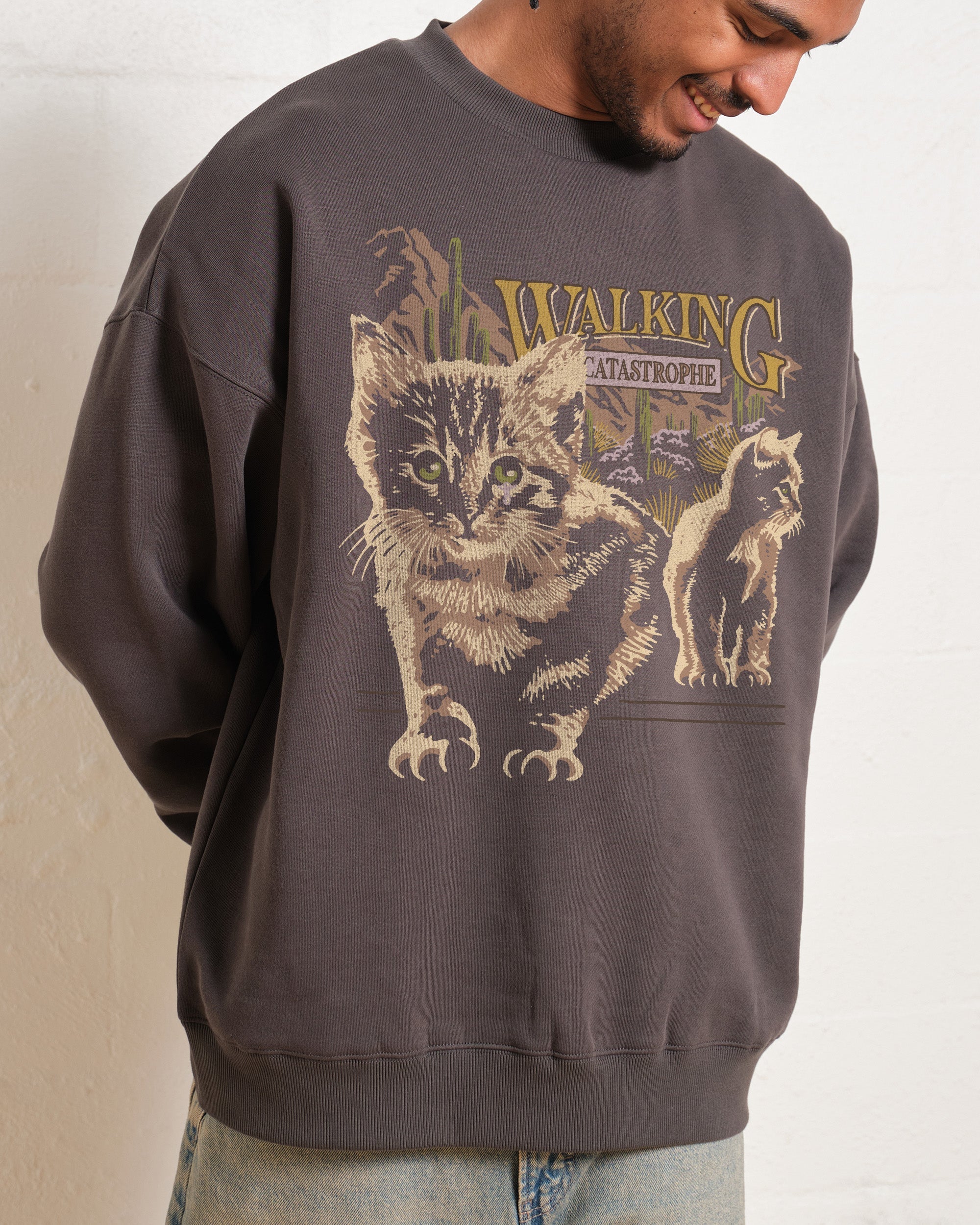 Walking Catastrophe Sweatshirt Australia Online Charcoal