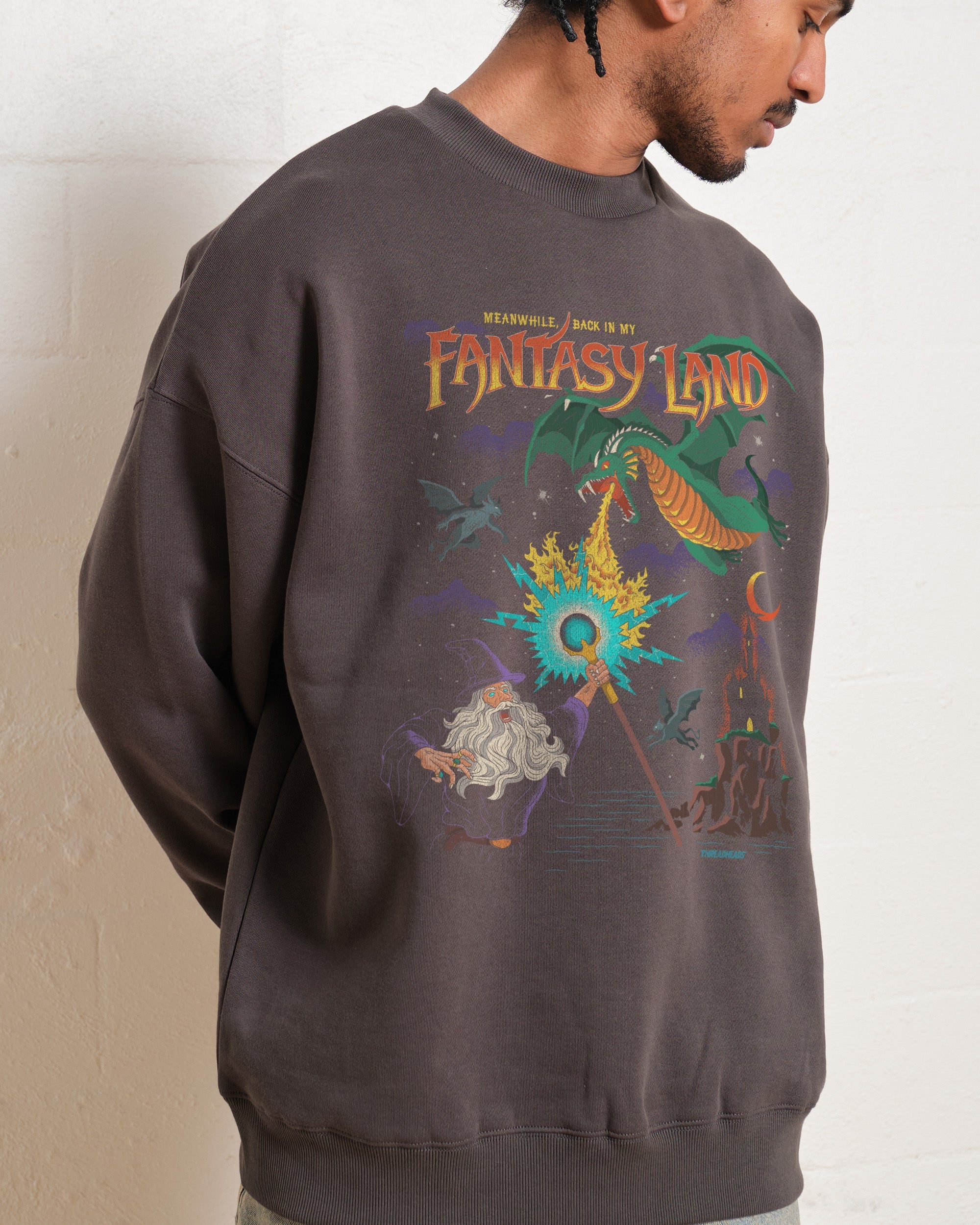 In My Fantasy Land Sweatshirt Australia Online Charcoal