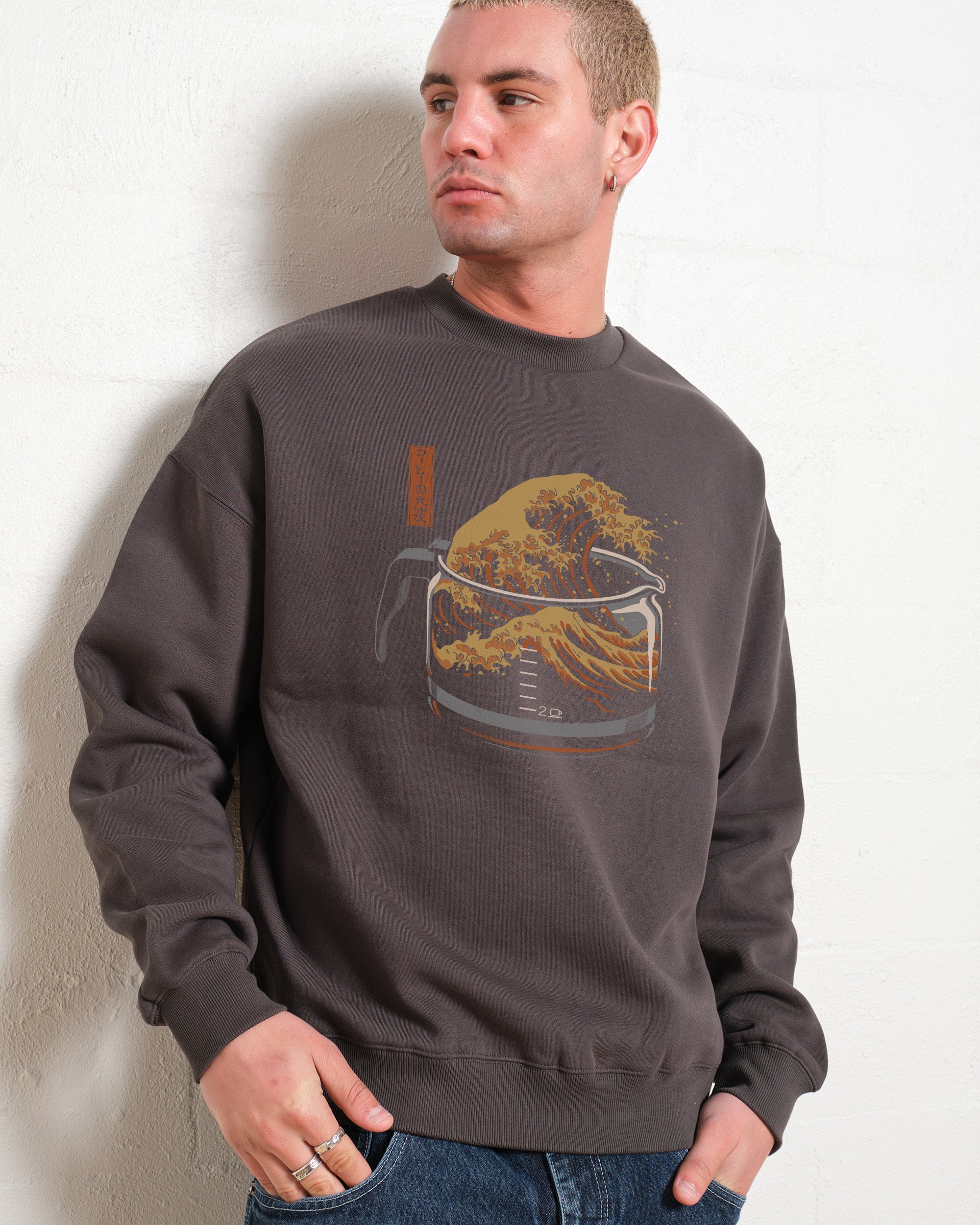 The Great Wave of Coffee Sweatshirt Australia Online