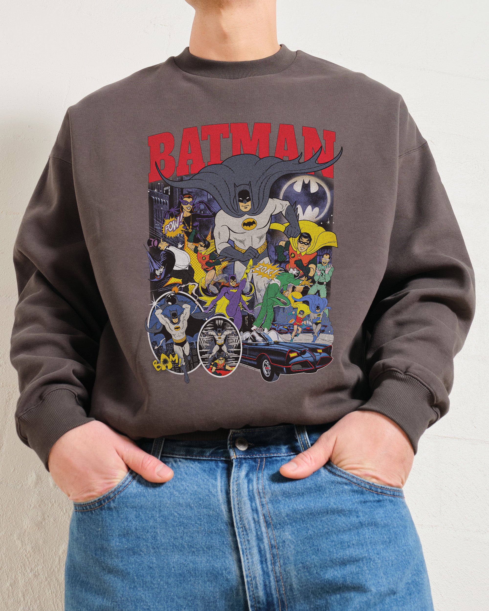 Batman Animated Vintage Sweatshirt Australia Online