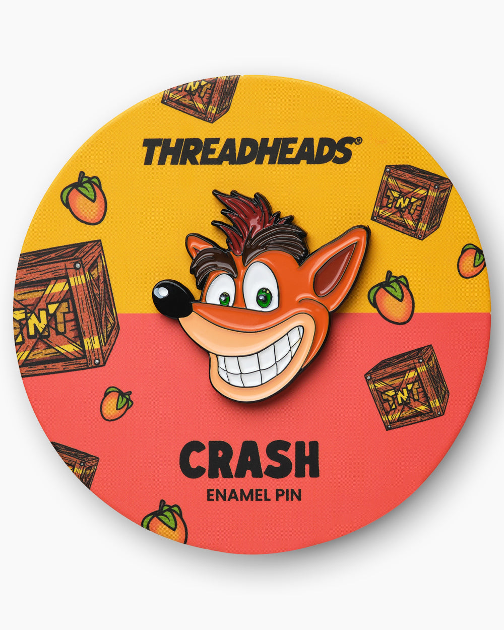 Crash Face Enamel Pin | Threadheads Exclusive