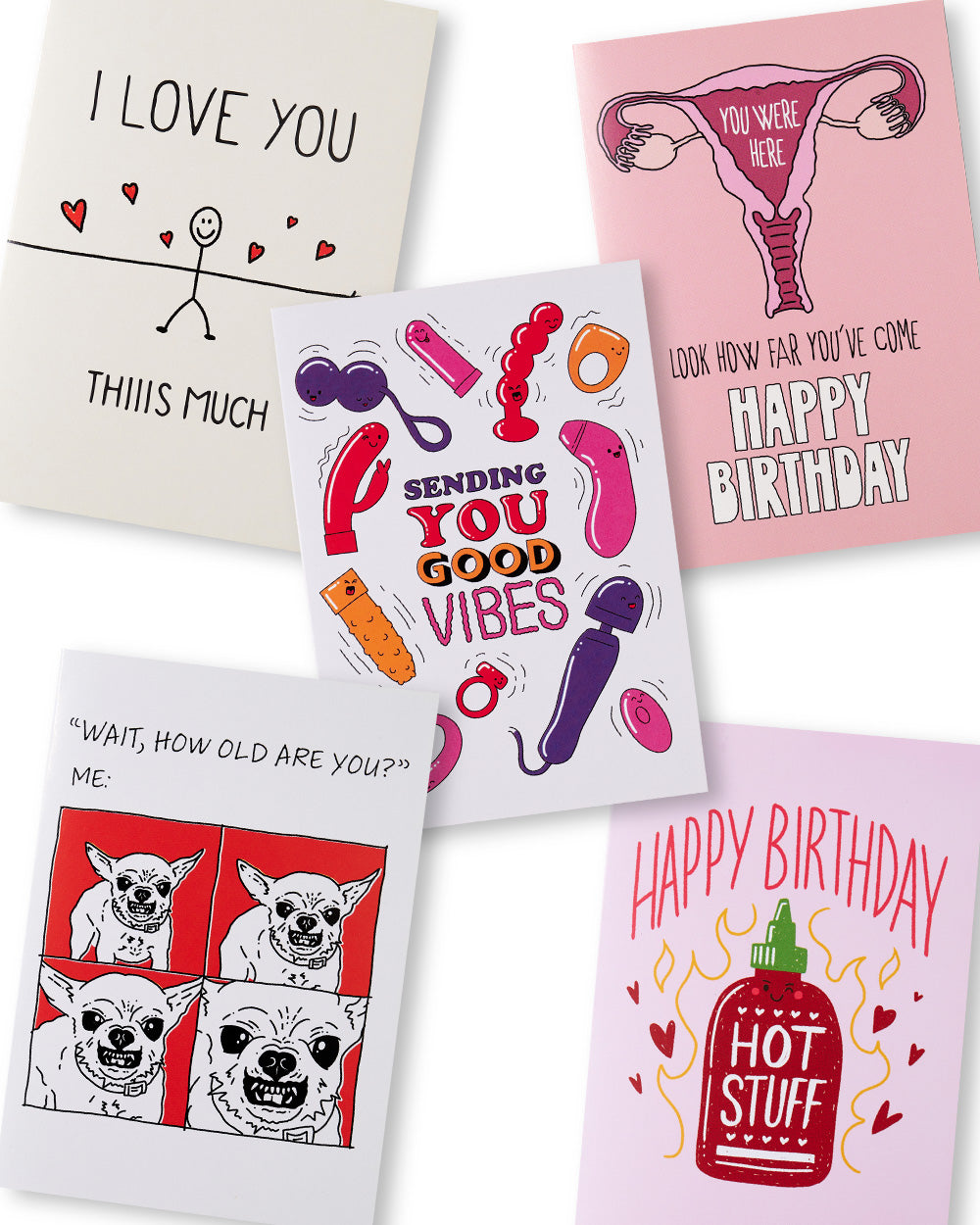 Cute Birthday Greeting Card Bundle