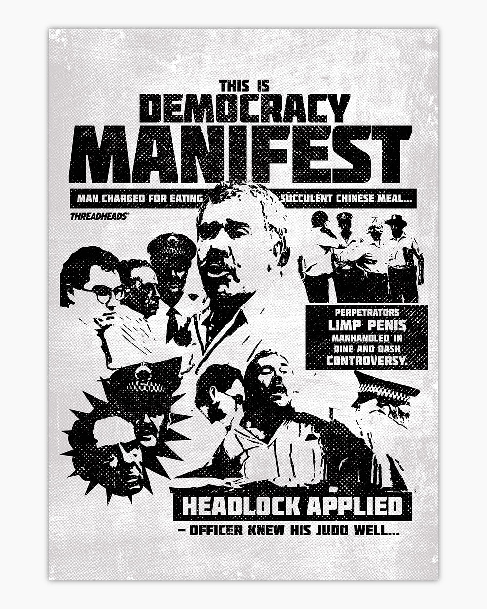 Democracy Manifest: Tabloid Edition Art Print