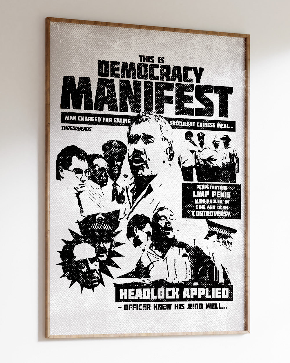 Democracy Manifest: Tabloid Edition Art Print