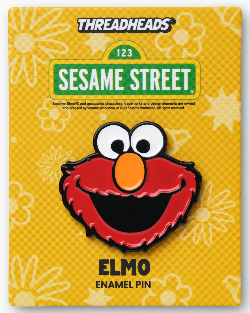 Elmo Face Enamel Pin | Threadheads Exclusive