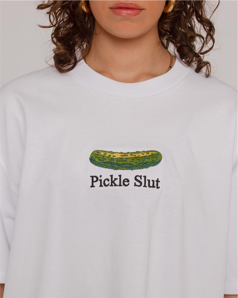 Pickle Slut Oversized Embroidered Tee Threadheads Australia Online