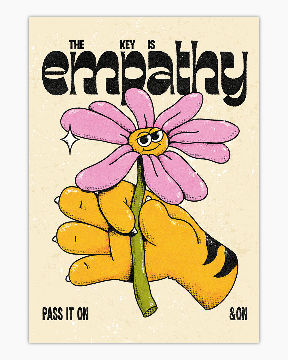 Empathy Art Print | Wall Art #colour_ecru