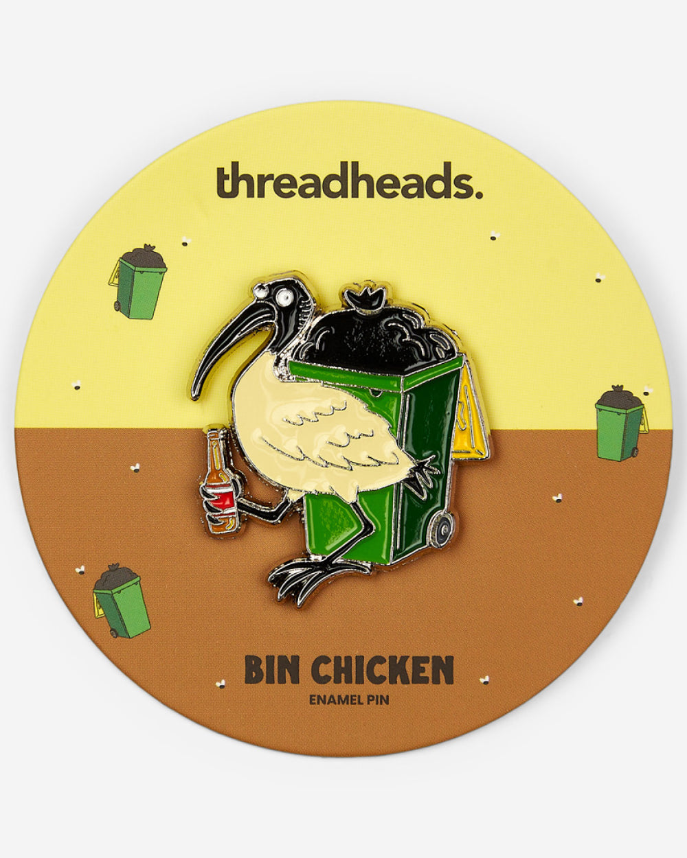 Bin Chicken Enamel Pin