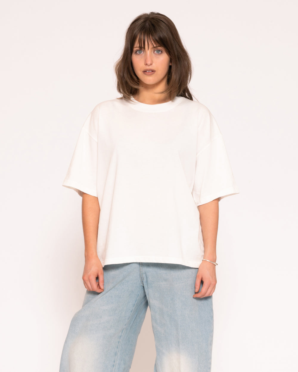 Boxy Crop Tee 3-Pack: White