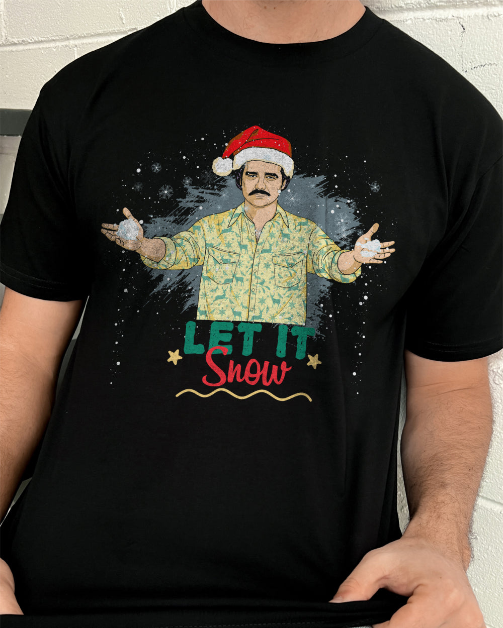 Let it Snow T-Shirt Australia Online #colour_black