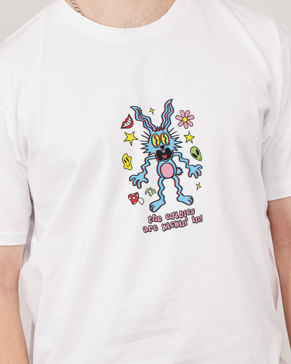 The Edibles Bunny T-Shirt Australia Online #colour_white