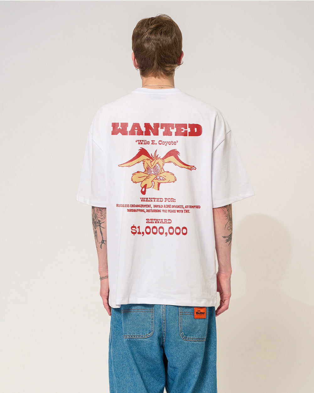 Wanted: Wile E Coyote Oversized Tee