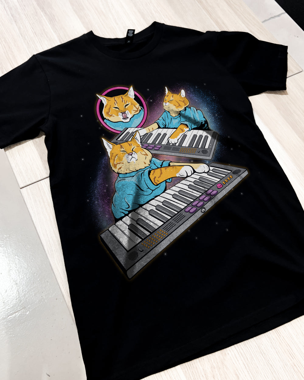 Keyboard Cat T-Shirt Australia Online #colour_black