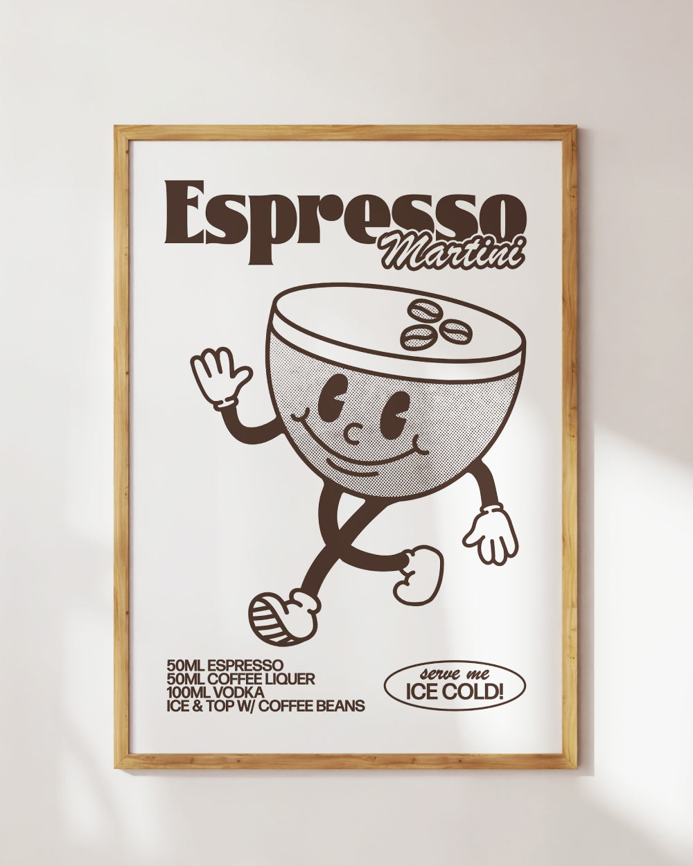 Espresso Martini Art Print Online Australia #colour_white