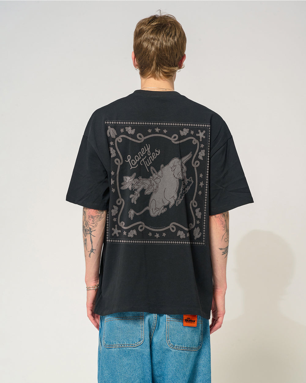 Bugs Rodeo Oversized Tee Threadheads Australia #colour_black