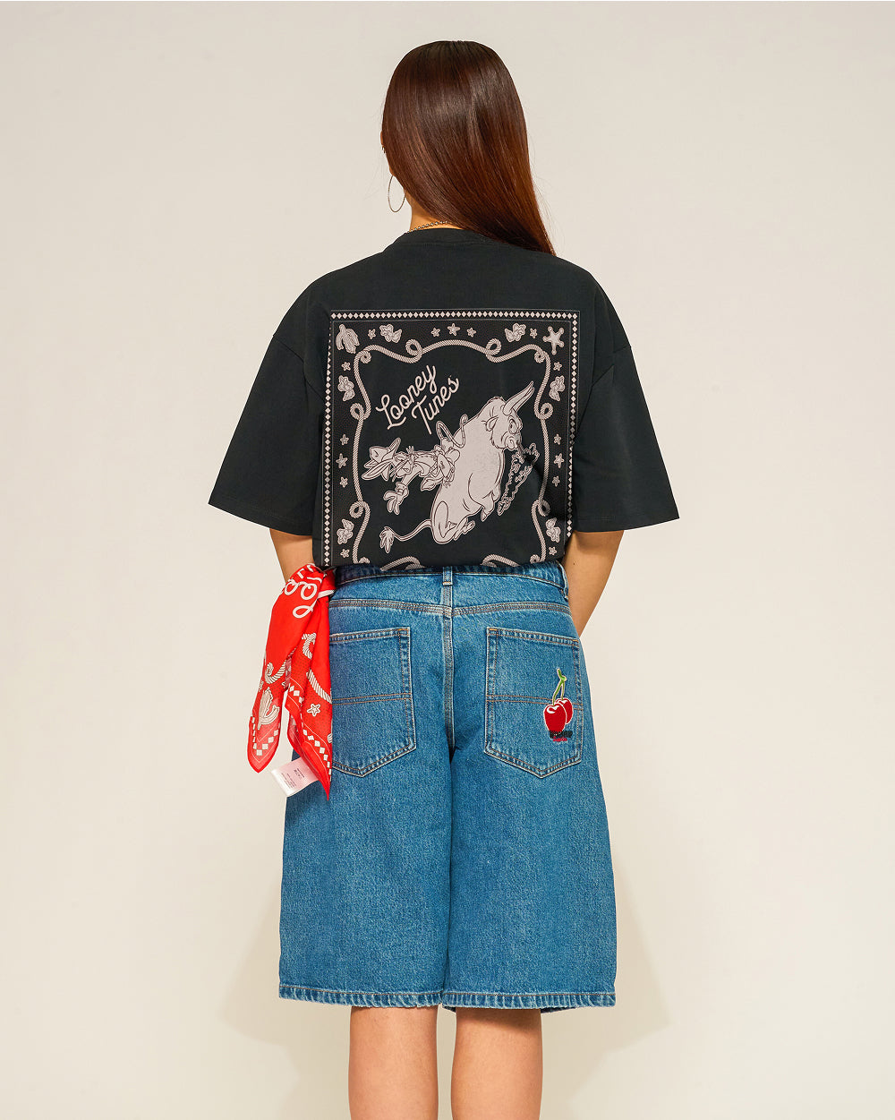 Bugs Rodeo Oversized Tee Threadheads Australia #colour_black