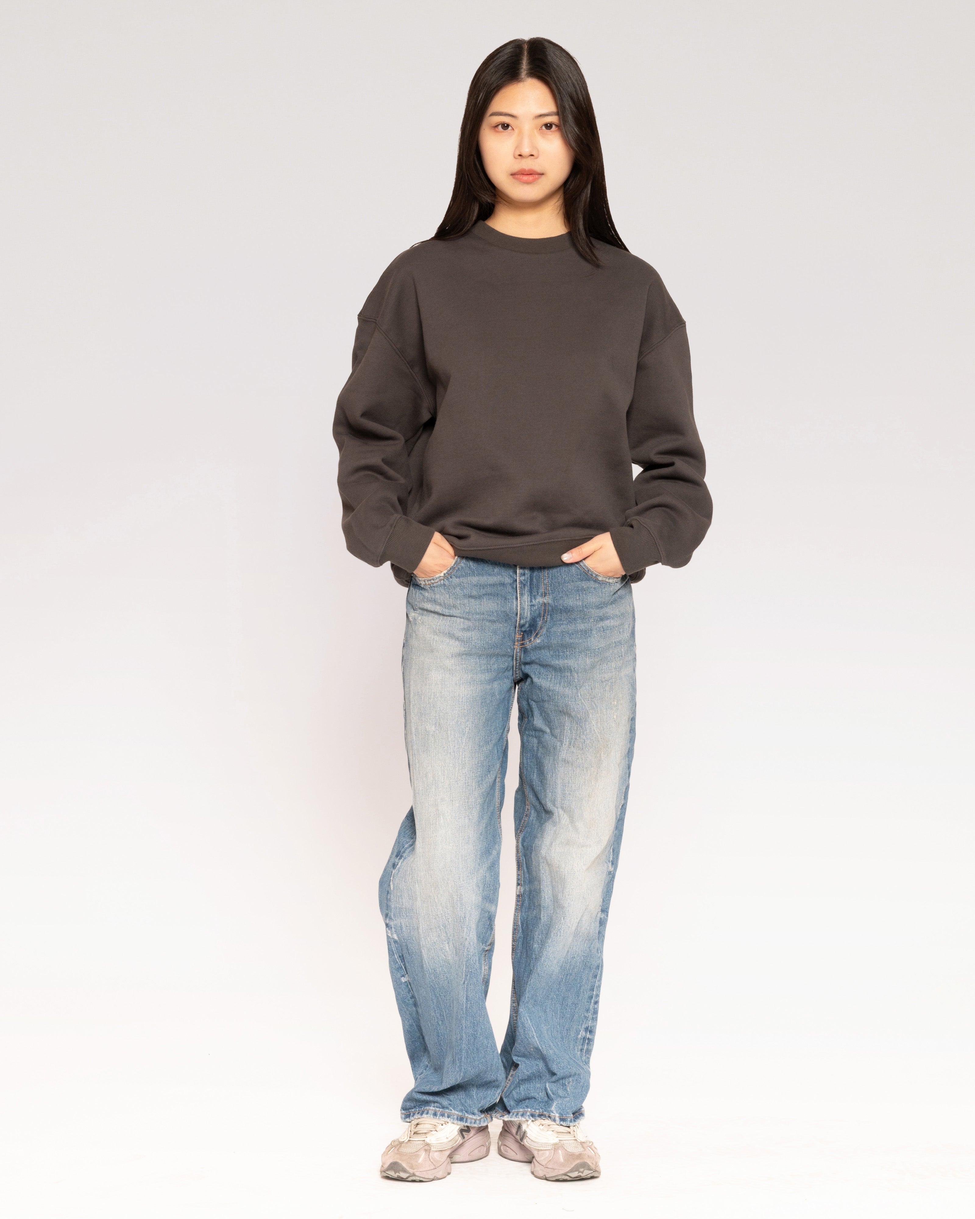 Classic Sweatshirt 2 Pack: Charcoal, Natural Blank Sweatshirt – view 3