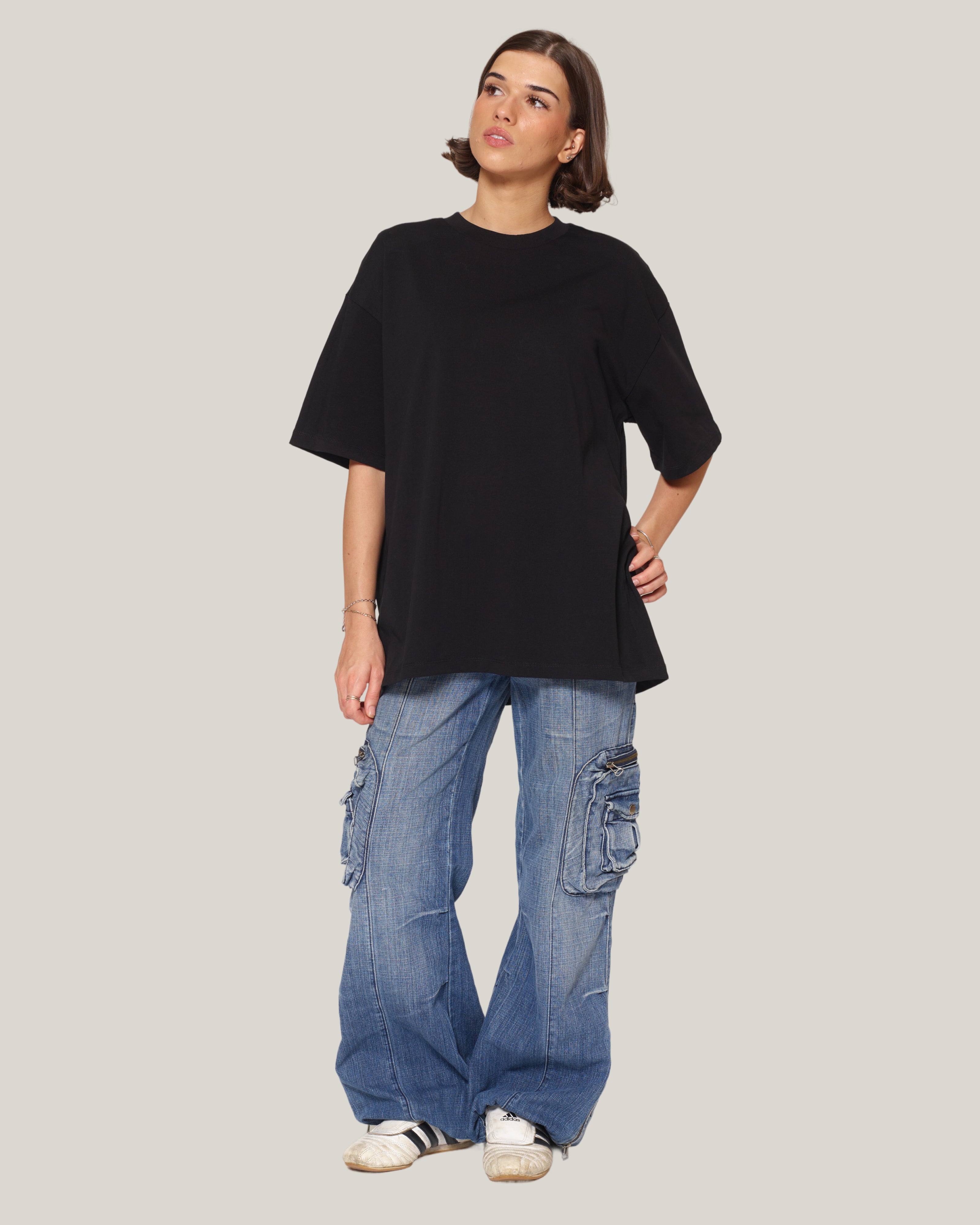 Oversized Tee 2-Pack: Black, White | Threadheads USA