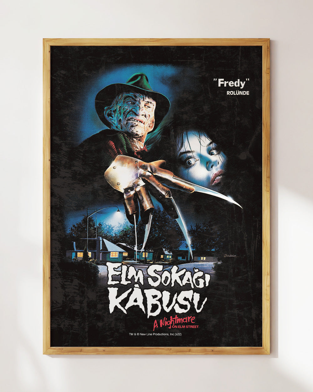 Freddy Krueger Elm Sokagi Kabusu Art Print