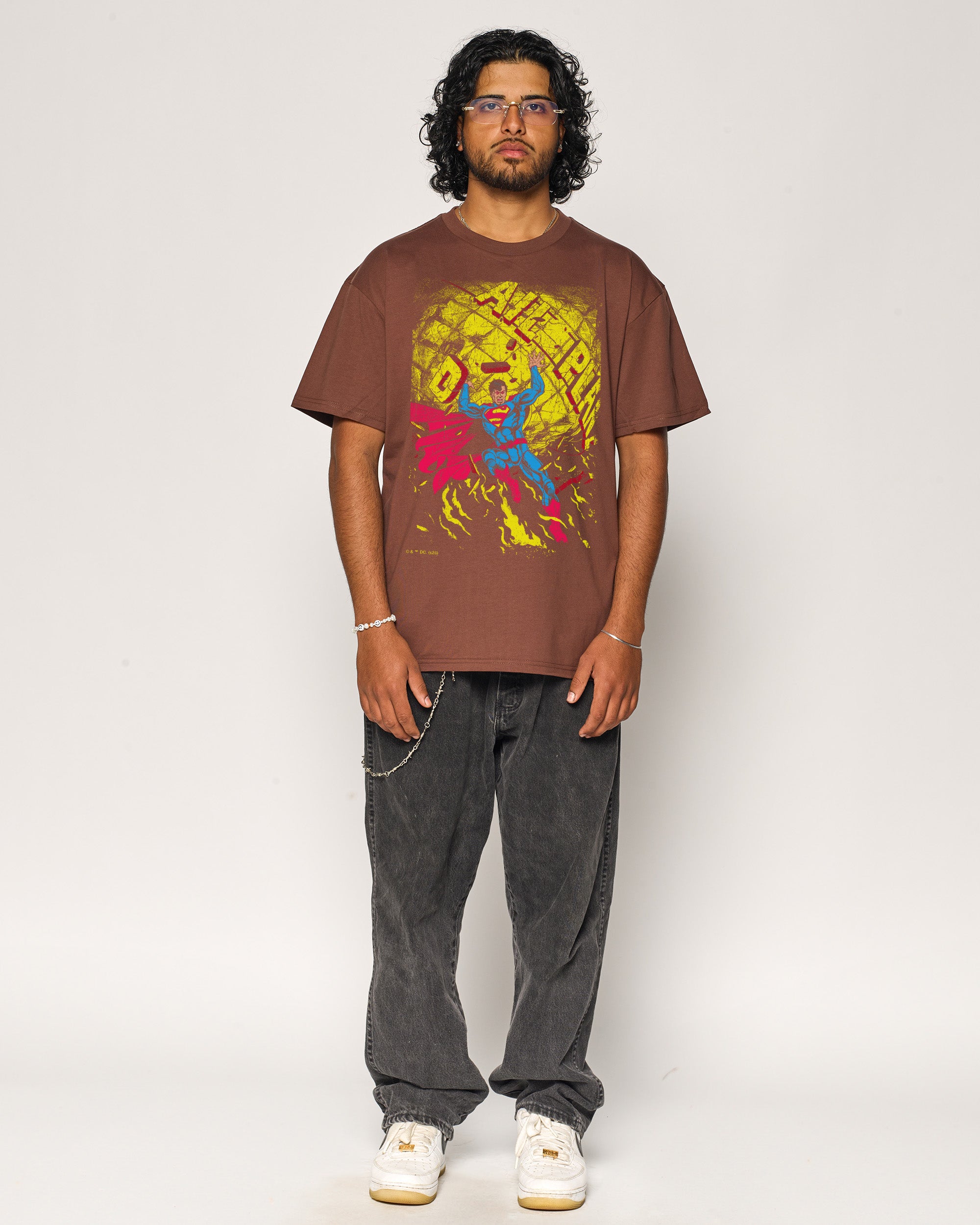 Superman Fire T-Shirt Threadheads Australia Online