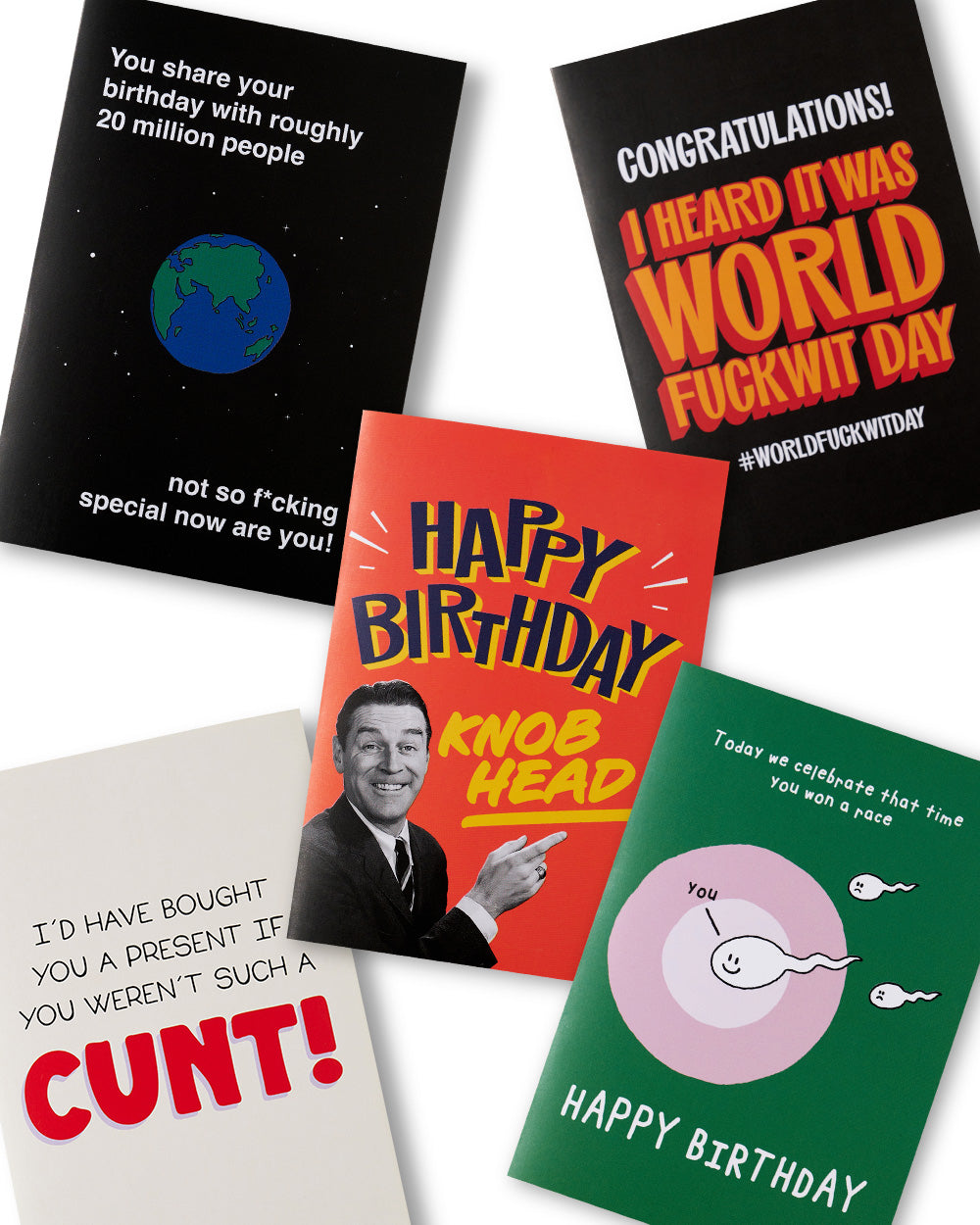 Funny Birthday Greeting Card Bundle