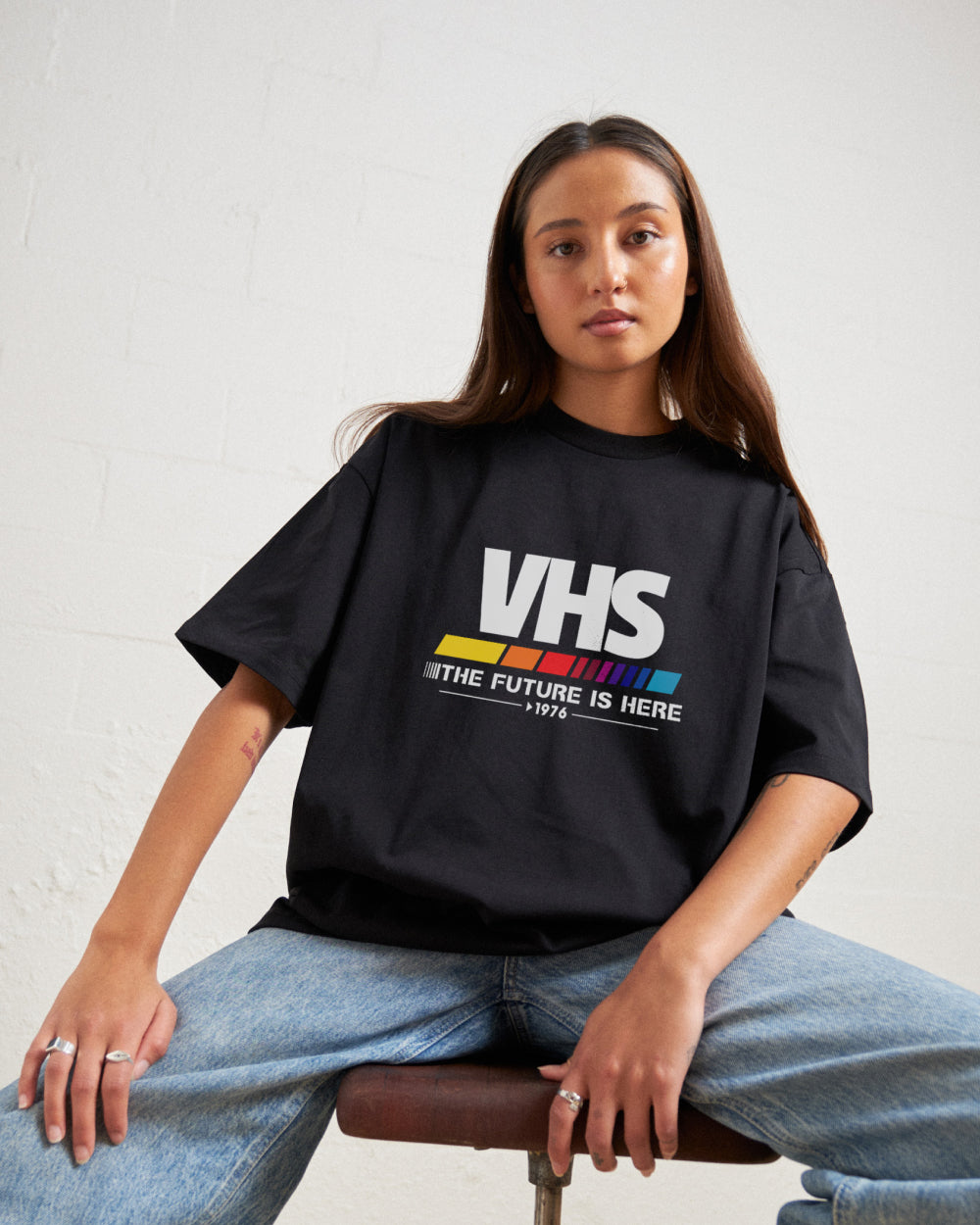 VHS - The Future is Now Oversized Tee