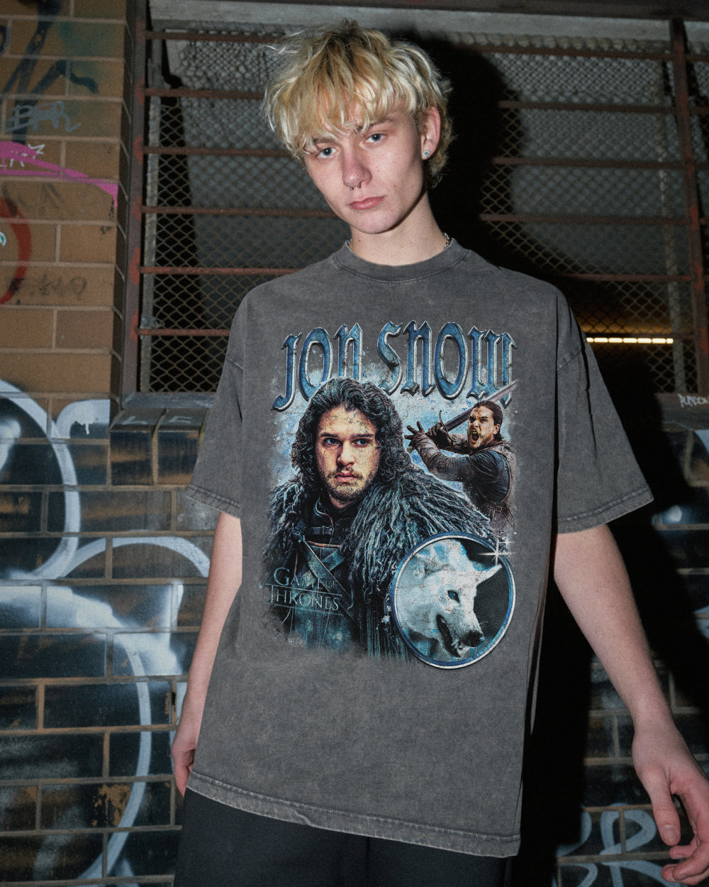Vintage Jon Snow Oversized Tee