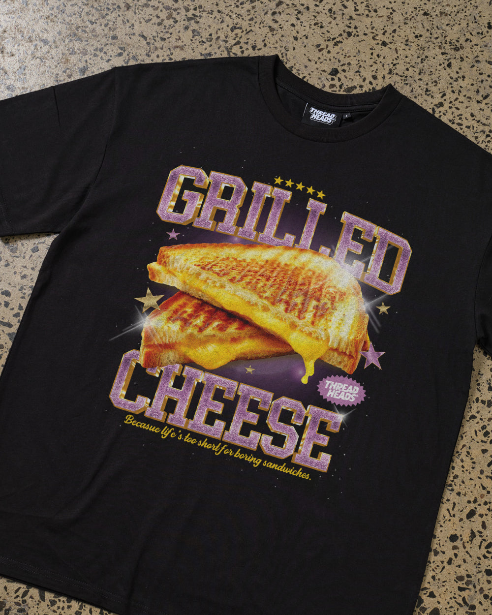 Grilled Cheese T-Shirt Australia Online Black