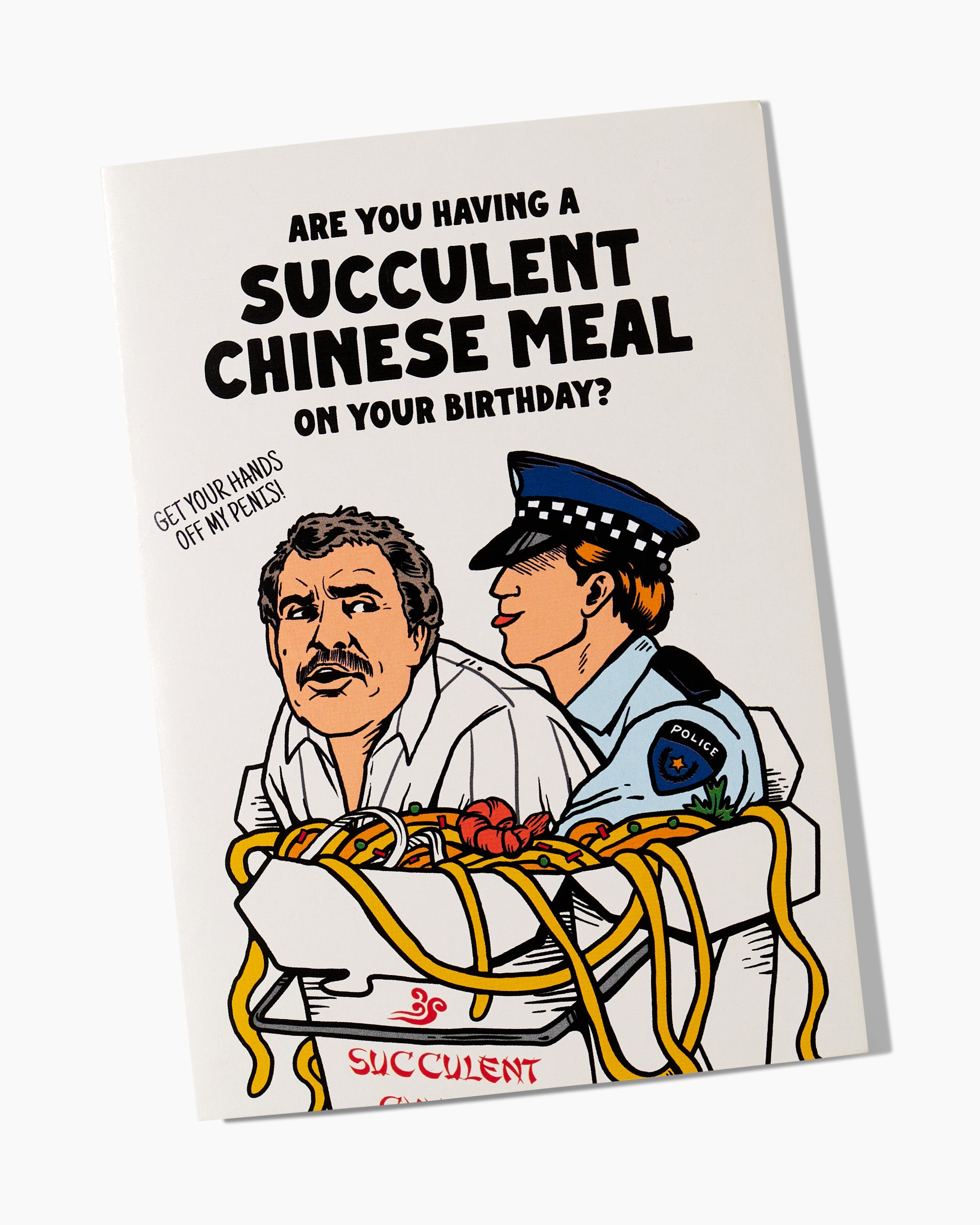 Succulent Chinese Meal Greeting Card Australia Online
