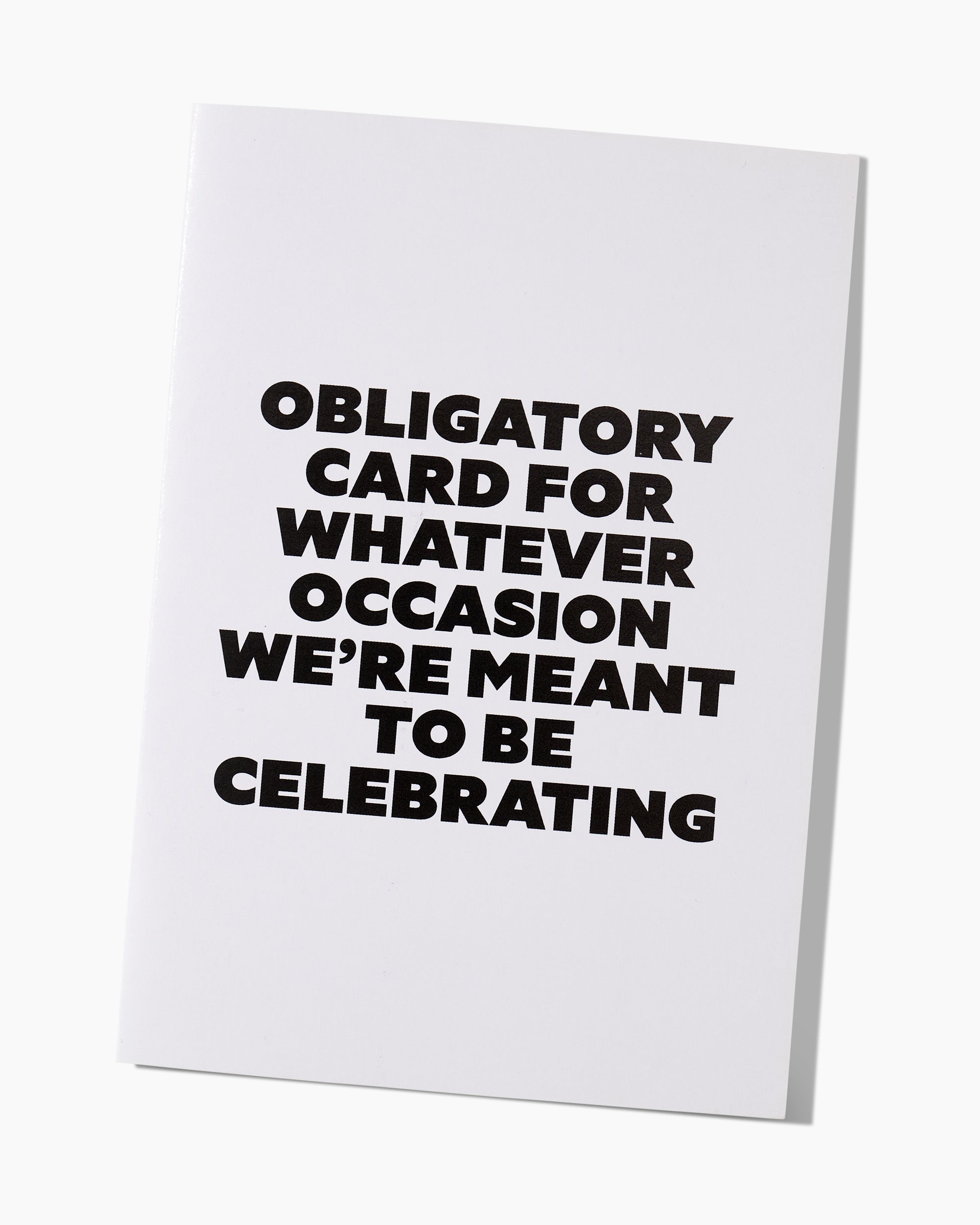 Obligatory Card Greeting Card Australia Online