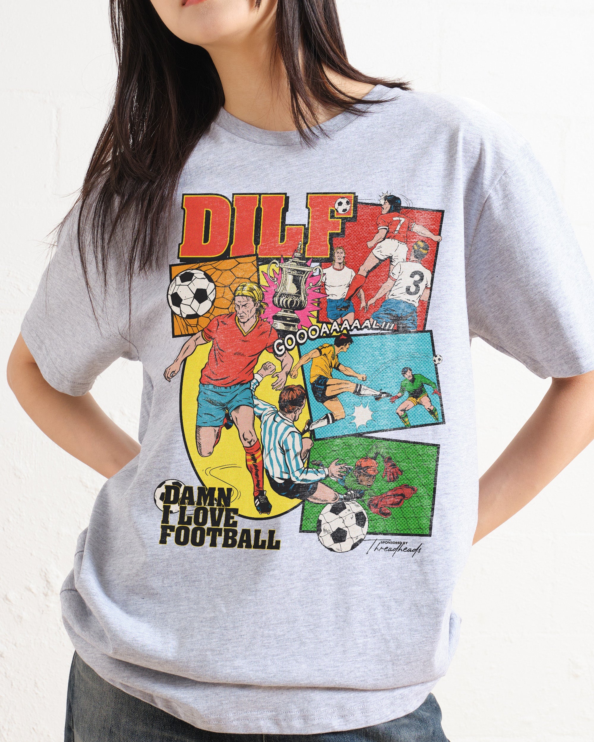 DILF FOOTBALL T-Shirt Australia Online Grey