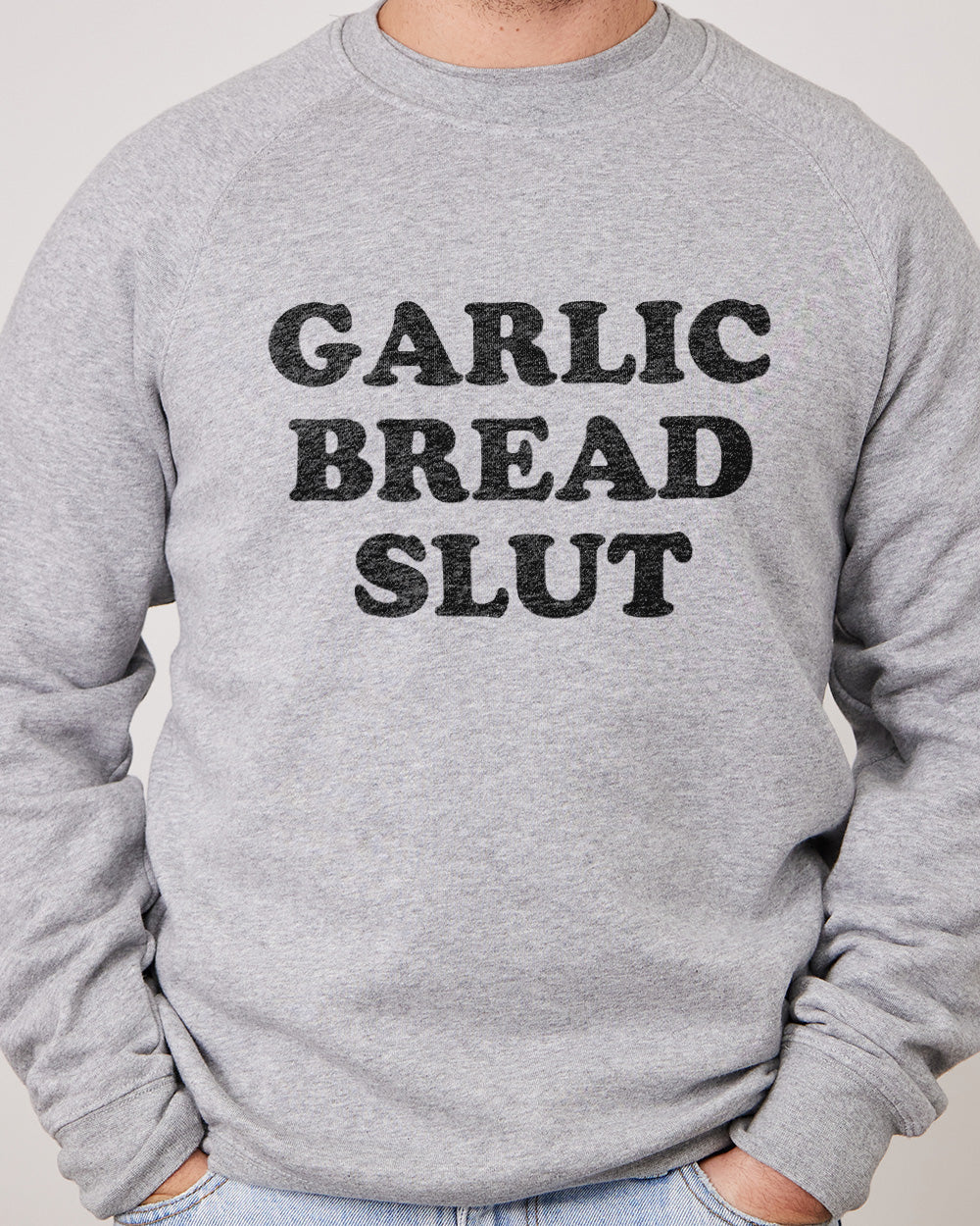 Garlic Bread Slut Jumper Australia Online Grey